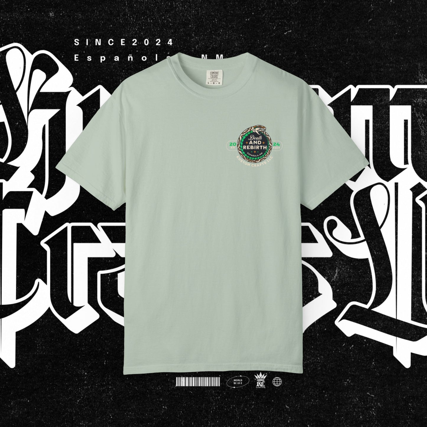 Death and Rebirth Snake Graphic Tee, Death Rebirth Unisex T-shirt, Streetwear Alternative Fashion, Serpent Design Shirt, Edgy Clothing