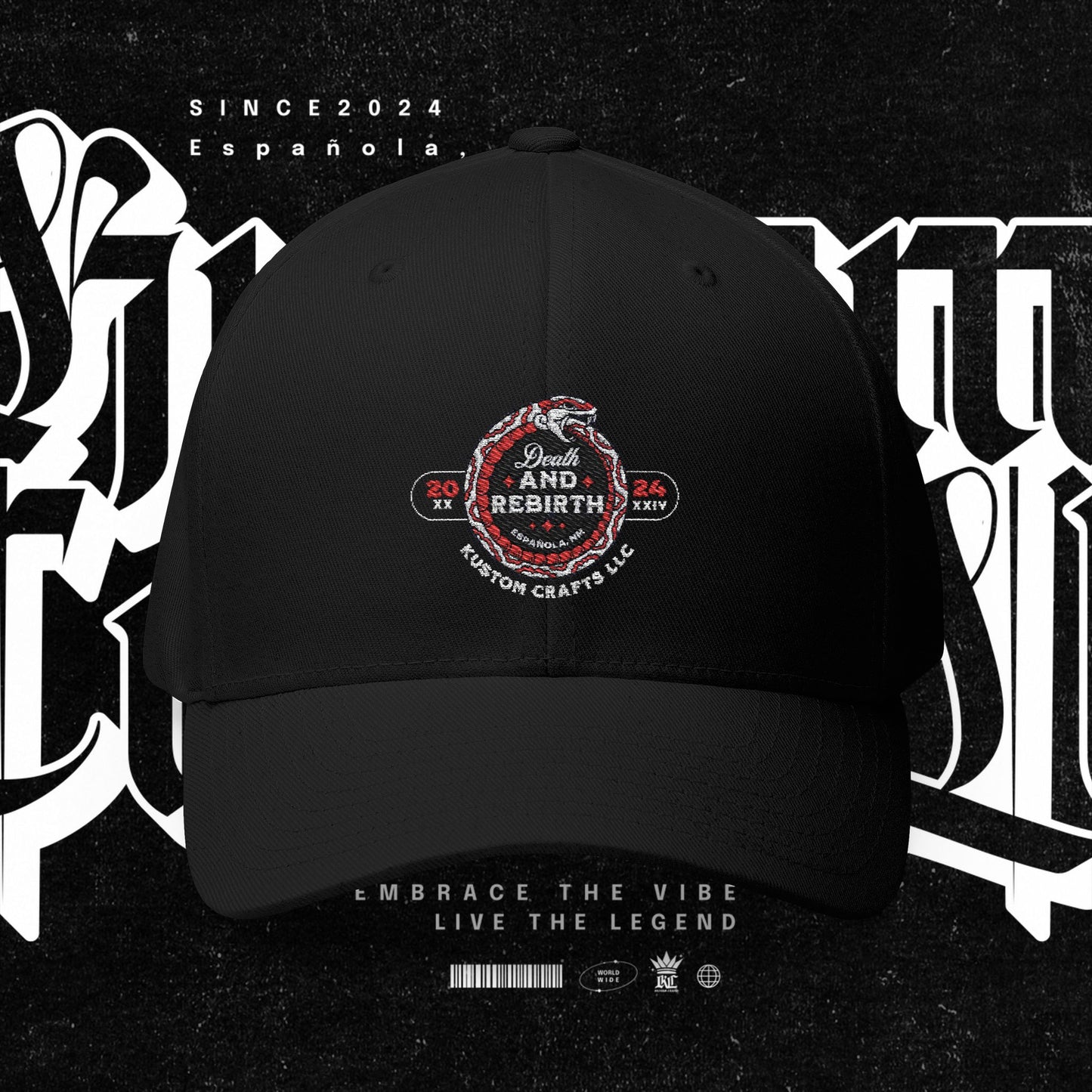 Embroidered Death and Rebirth Cap