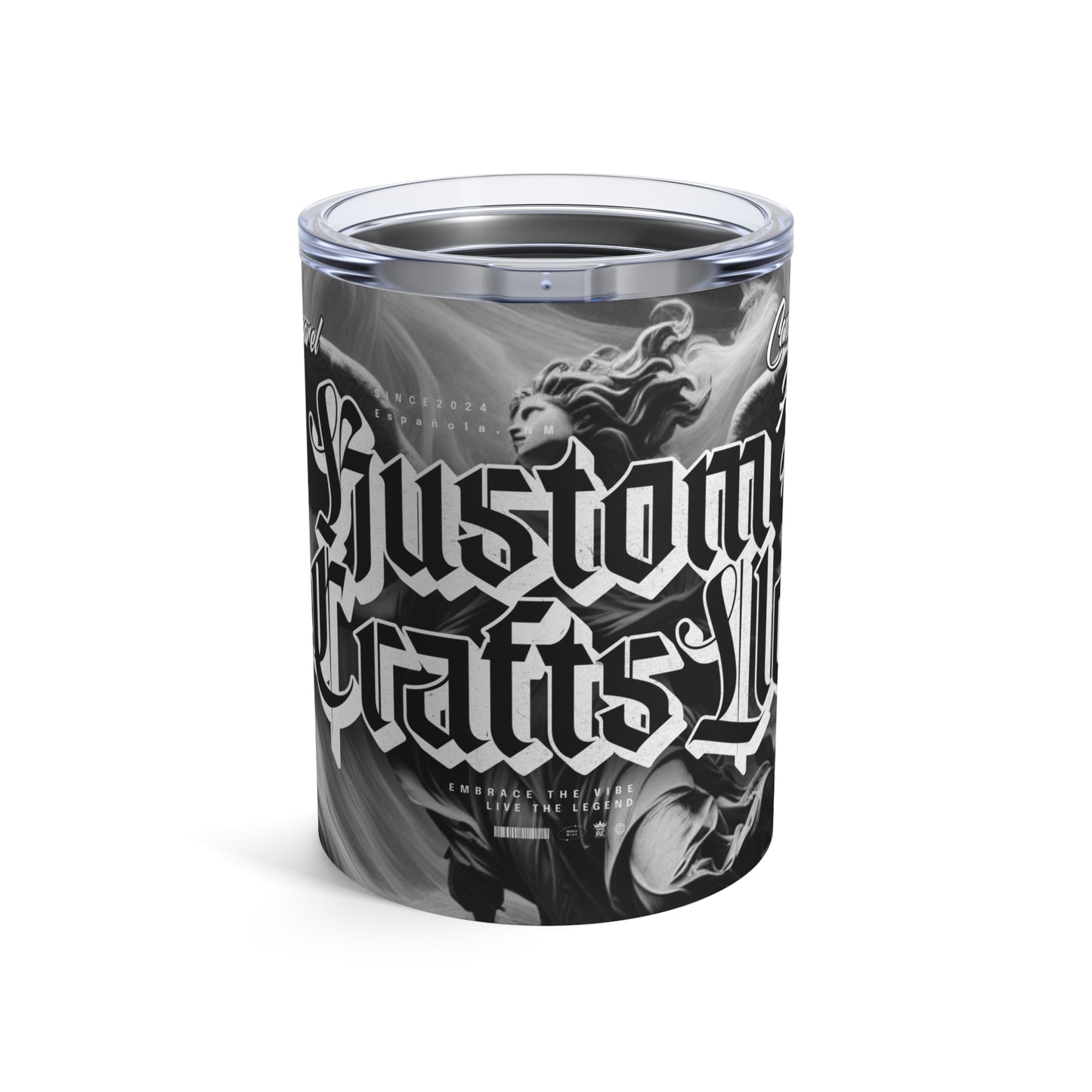 Kustom Crafts LLC 10oz Tumbler - Unique Gift for Creatives, Travel Mug, Personalized Drinkware, Artistic Coffee Cup, Ideal for Celebrations