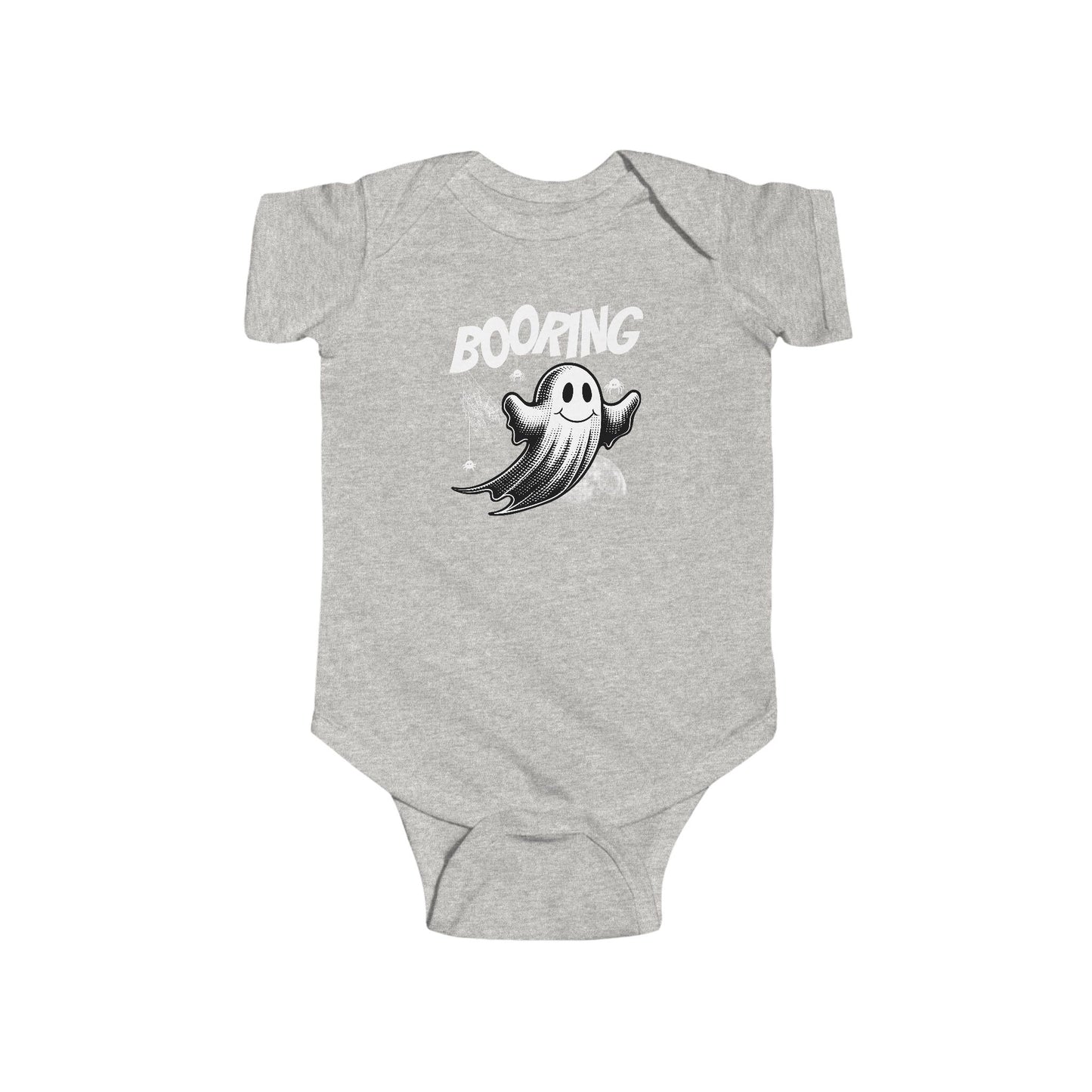Boo-ring Halloween Baby Bodysuit, Cute Infant Costume, Ghost Graphic Onesie, Baby Shower Gift, Toddler Halloween Outfit