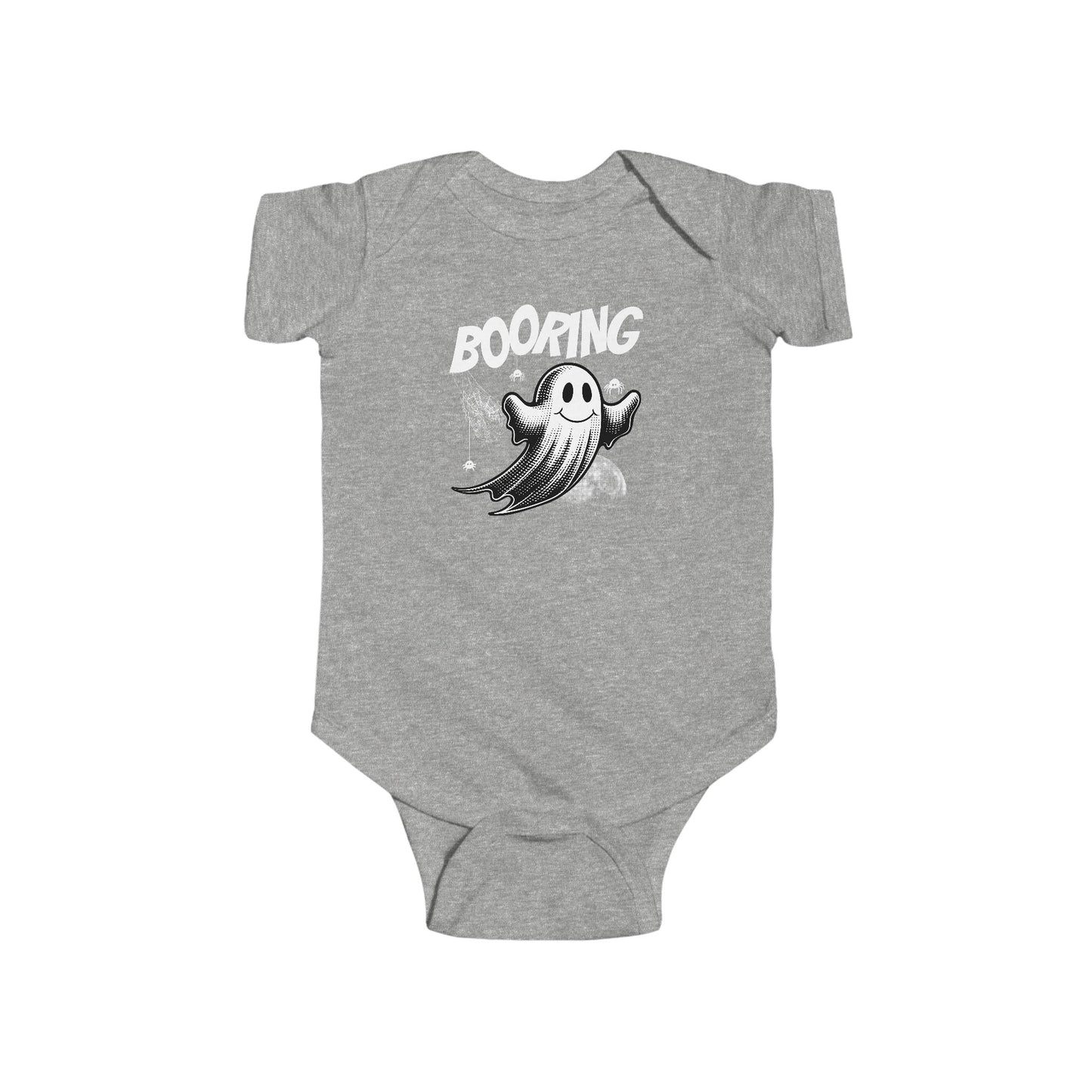 Boo-ring Halloween Baby Bodysuit, Cute Infant Costume, Ghost Graphic Onesie, Baby Shower Gift, Toddler Halloween Outfit