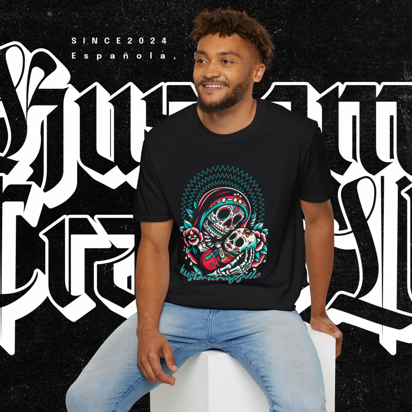 La Madre Day of the Dead Skull T-Shirt, Graphic Tee, Unisex Shirt, Halloween Costume, Gift for Her, Trendy Graphic Apparel