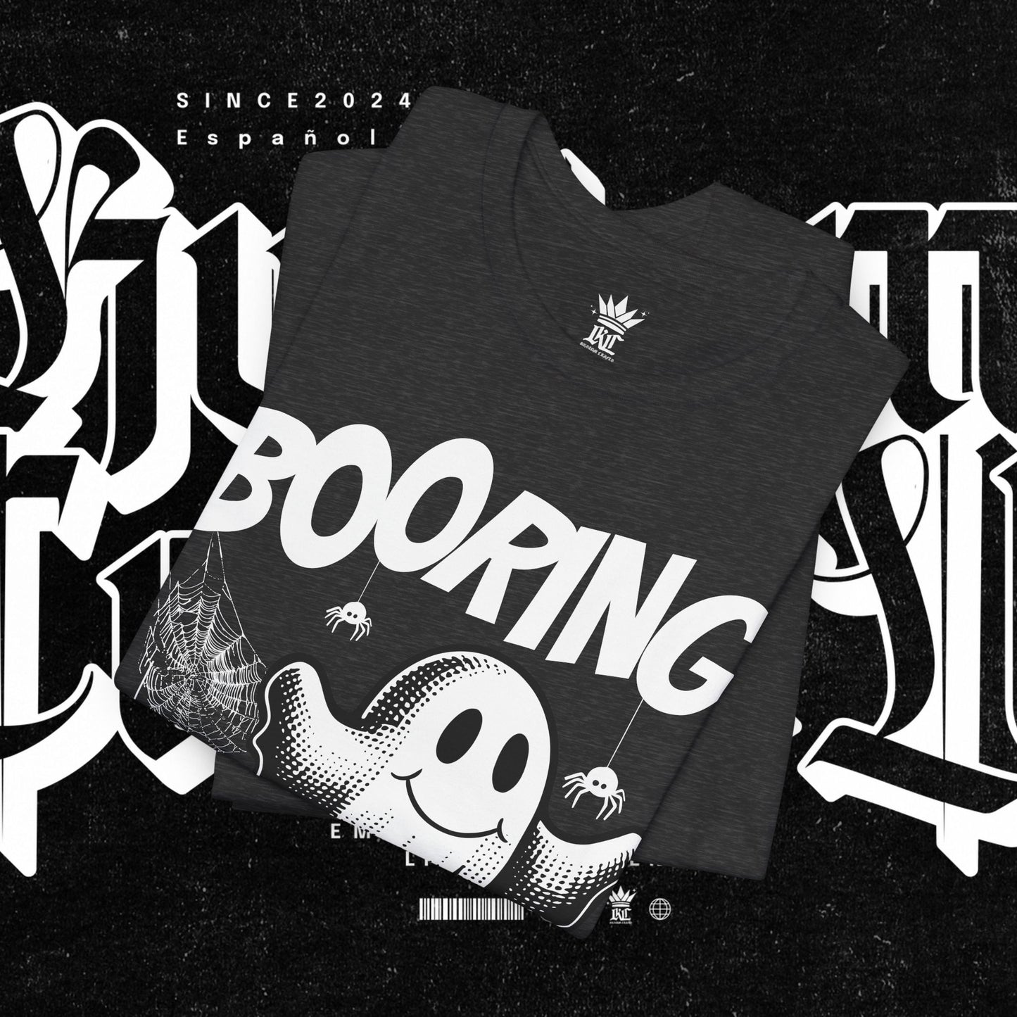 Ghostly Boo-Ring Fun Tee - Spooky Vibes, Perfect for Halloween, Casual Wear, Gift for Ghost Lovers, Graphic Tee, Trendy Outfit