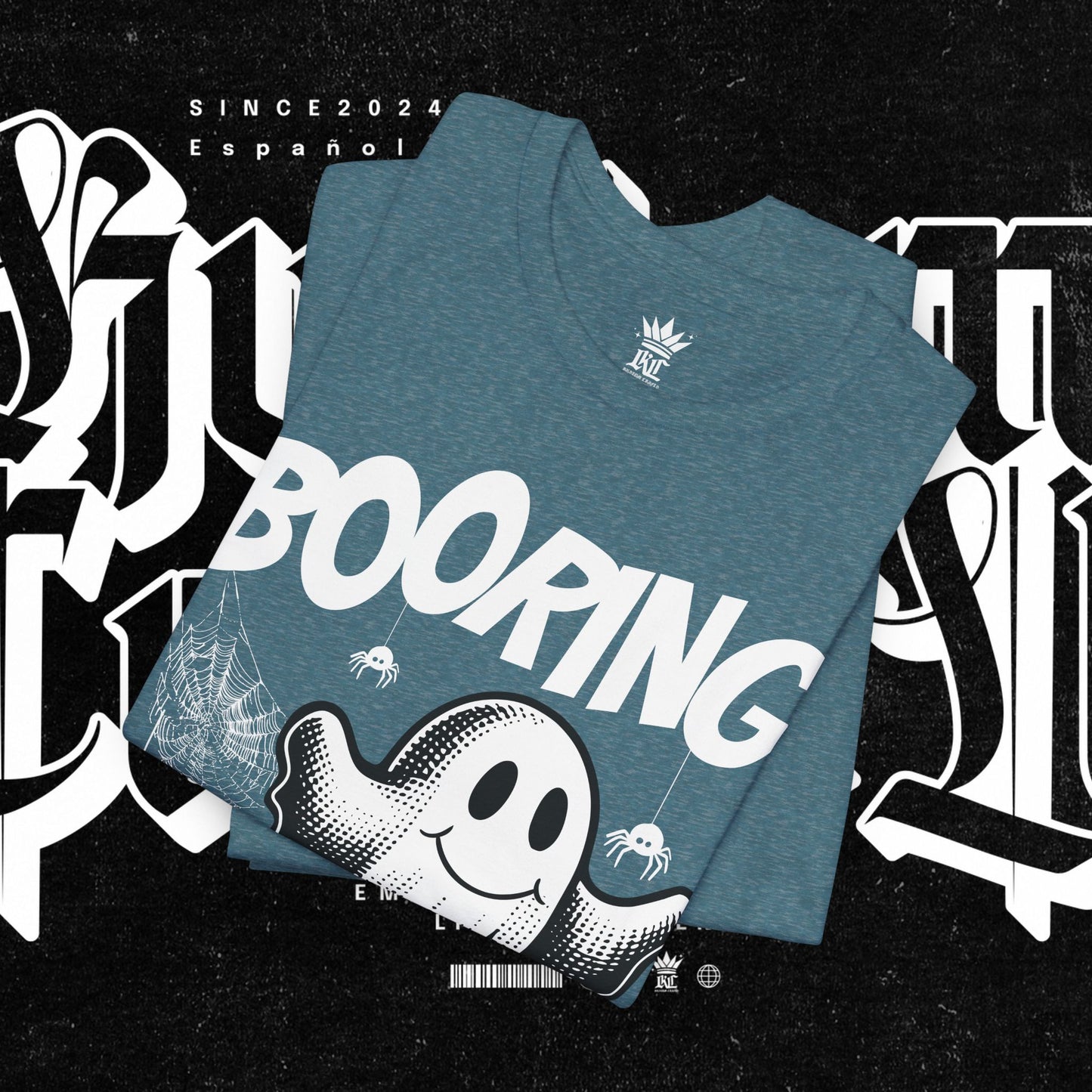 Ghostly Boo-Ring Fun Tee - Spooky Vibes, Perfect for Halloween, Casual Wear, Gift for Ghost Lovers, Graphic Tee, Trendy Outfit