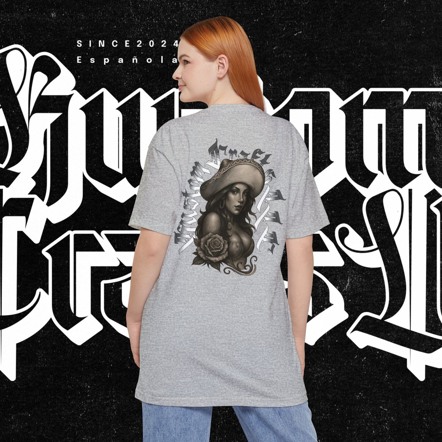 TALL-T Senora Street Art Unisex TALL T-Shirt, Graphic Tee for Urban Style, Casual Wear, Gift for Art Lovers, Birthday, Streetwear