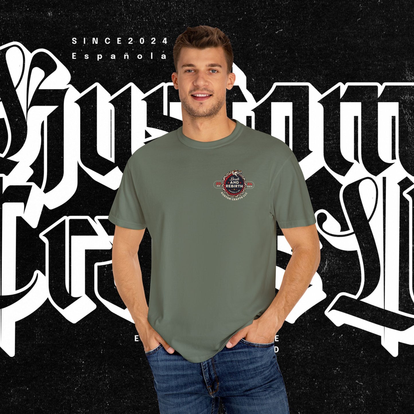 Death and Rebirth Red Snake Graphic Tee, Death Rebirth Unisex T-shirt, Streetwear Alternative Fashion, Serpent Design Shirt, Edgy Clothing