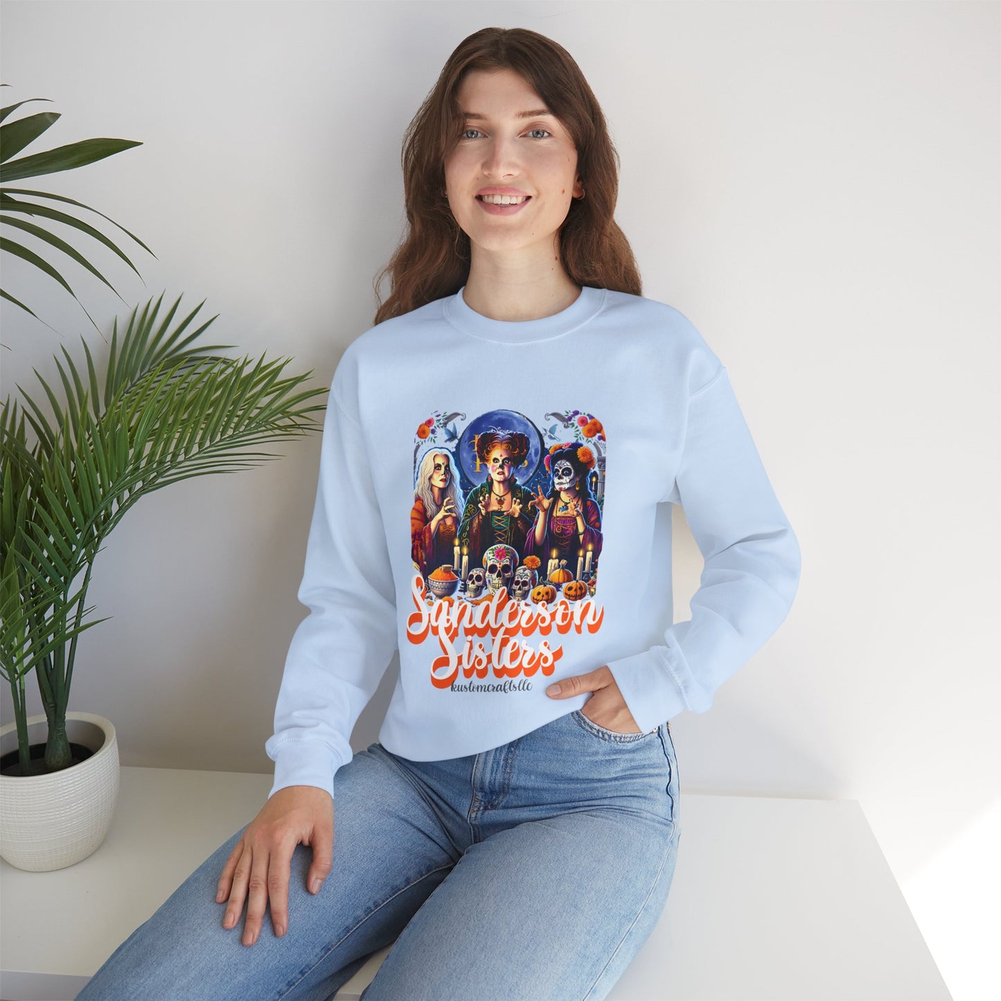 Sanderson Sisters Crewneck Sweatshirt, Halloween Sweatshirt, Casual Fall Fashion, Unisex Sweater, Art Print Sweatshirt