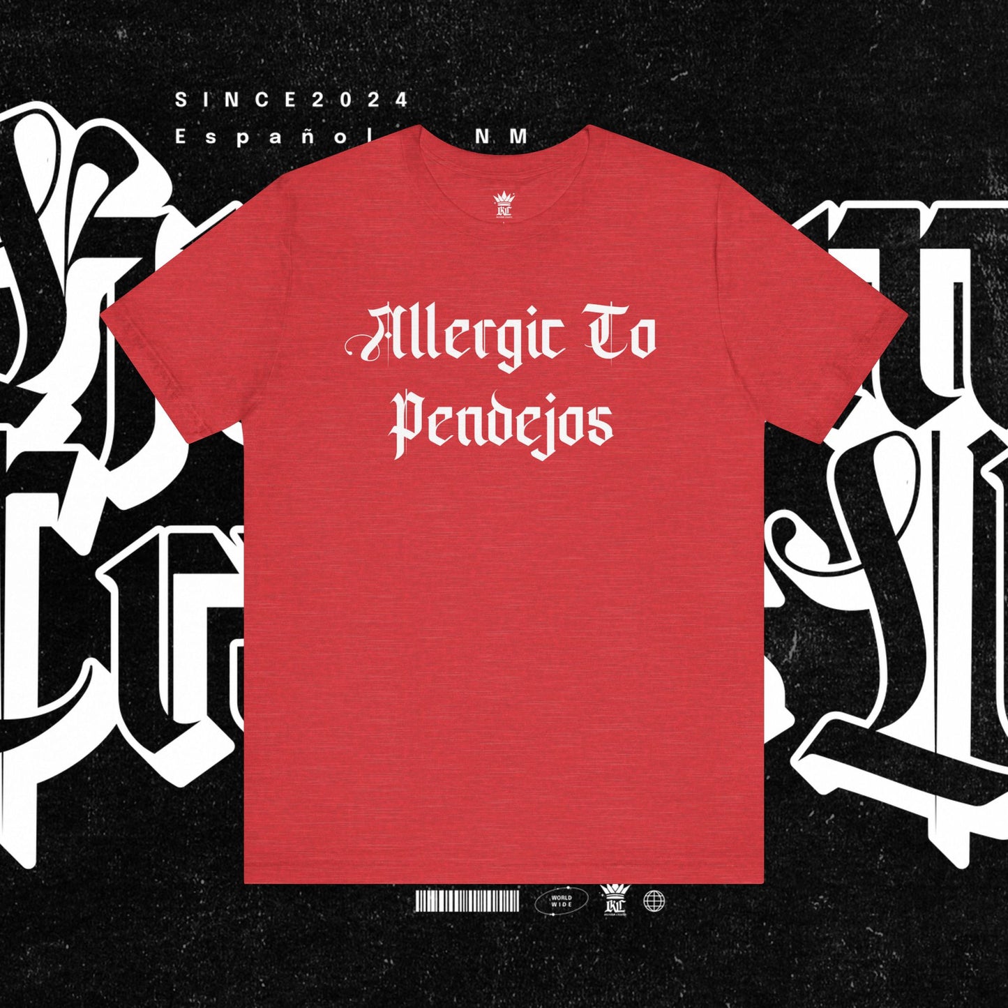 Allergic to Pendejos Unisex Jersey Tee | Casual Humor Shirt | Gift for Friends, Birthday, Humor Apparel, Everyday Wear