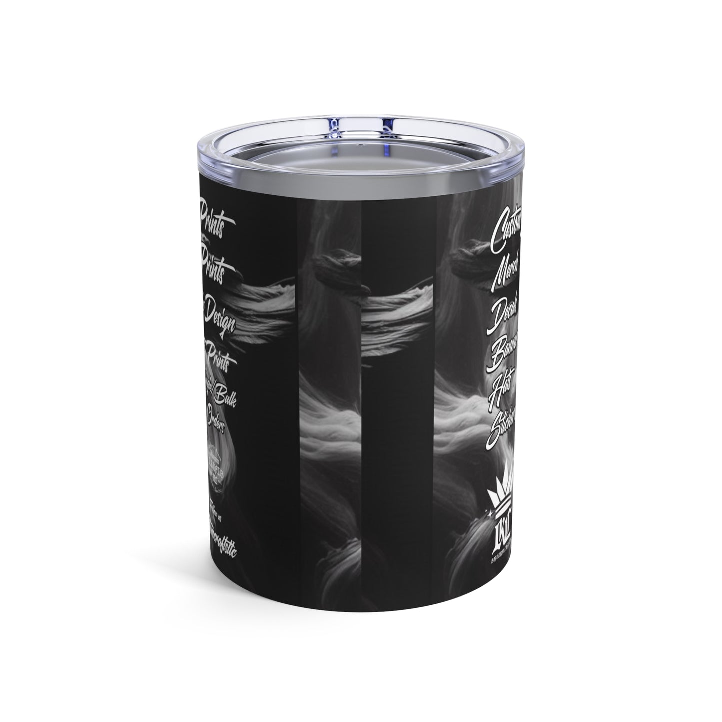Kustom Crafts LLC 10oz Tumbler - Unique Gift for Creatives, Travel Mug, Personalized Drinkware, Artistic Coffee Cup, Ideal for Celebrations