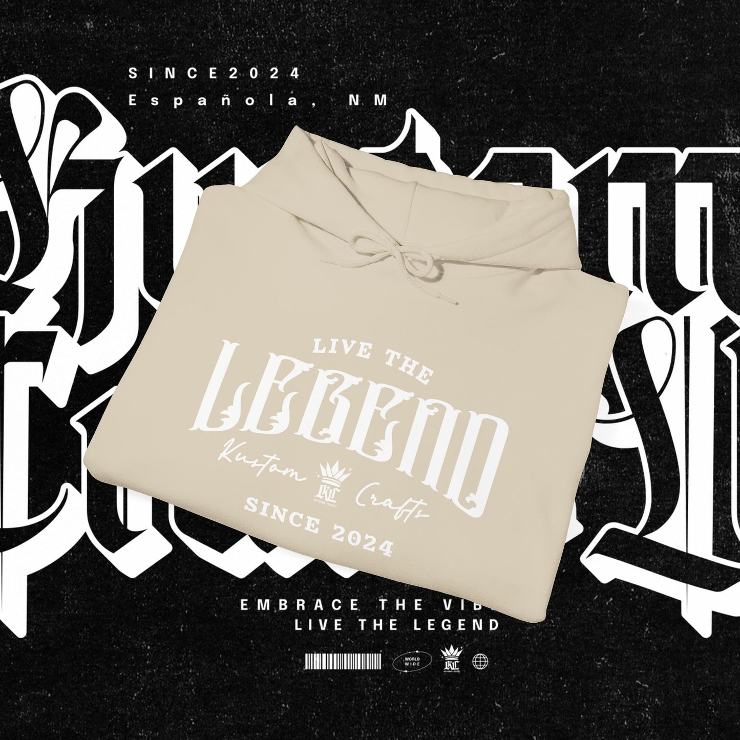 Live the Legend | Cozy Unisex Hoodie for Any Occasion, Gift for Friends, Streetwear Style