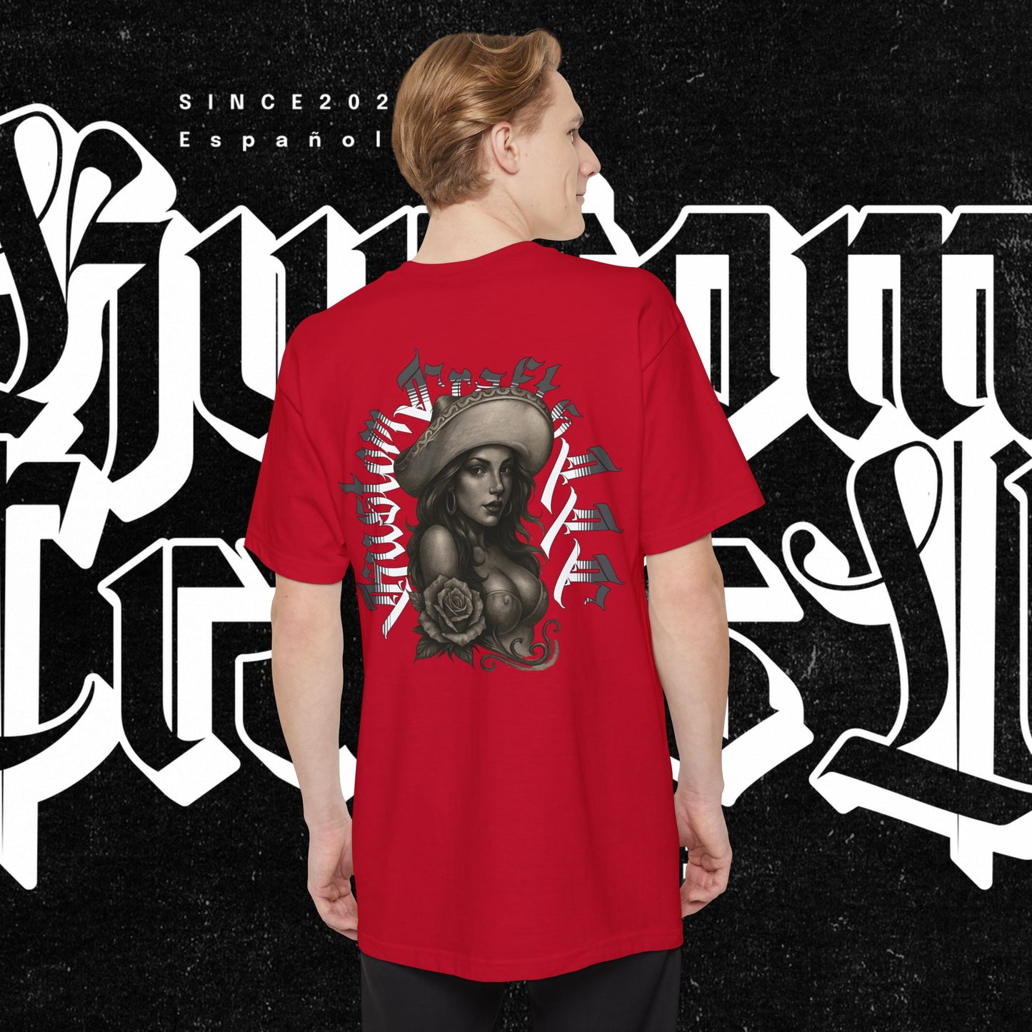 TALL-T Senora Street Art Unisex TALL T-Shirt, Graphic Tee for Urban Style, Casual Wear, Gift for Art Lovers, Birthday, Streetwear