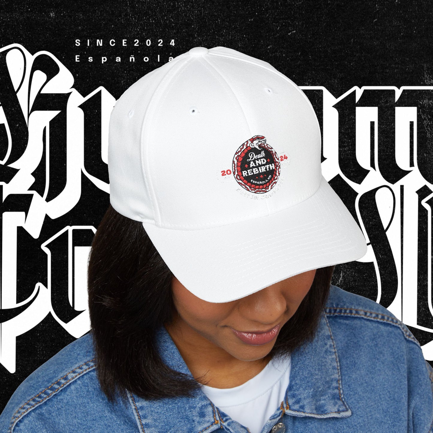 Embroidered Death and Rebirth Cap
