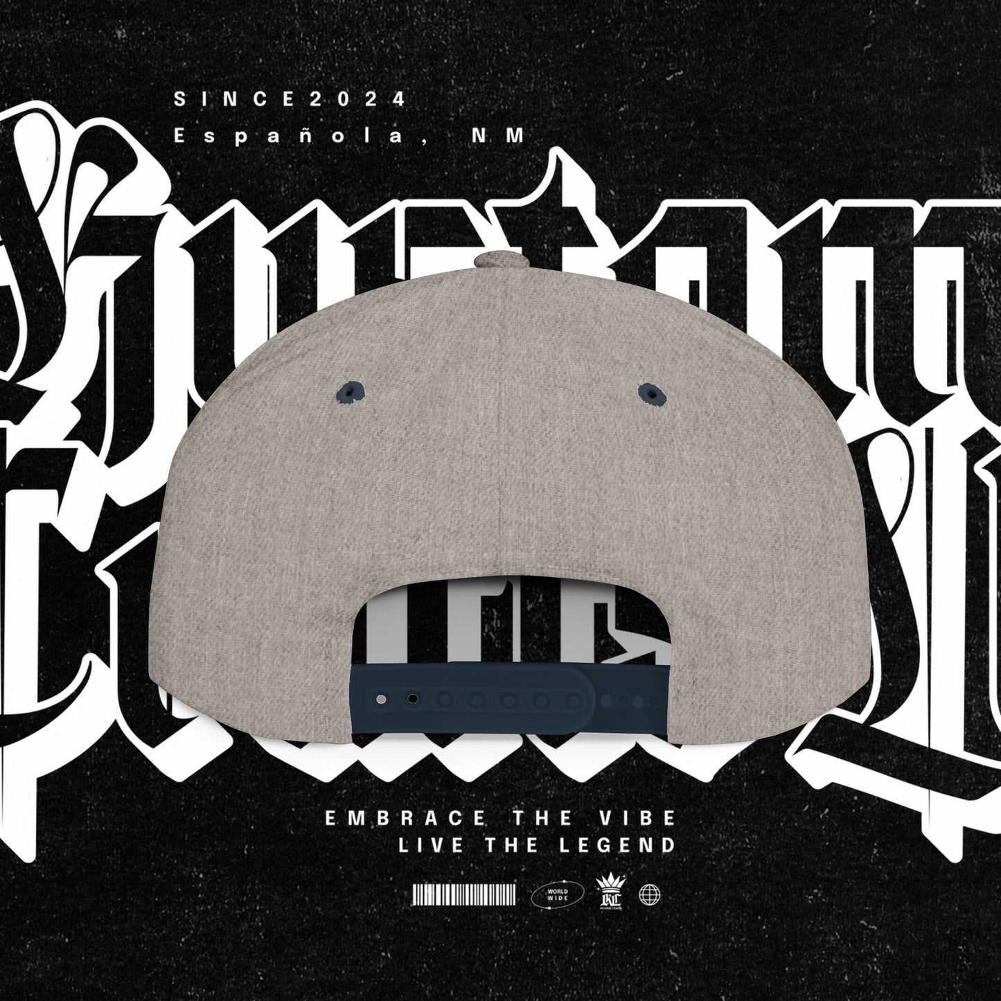 Custom Flat Bill Snapback Hat | Embrace the Vibe, Live the Legend | Perfect for Streetwear, Festivals, Casual Outings, Gifts