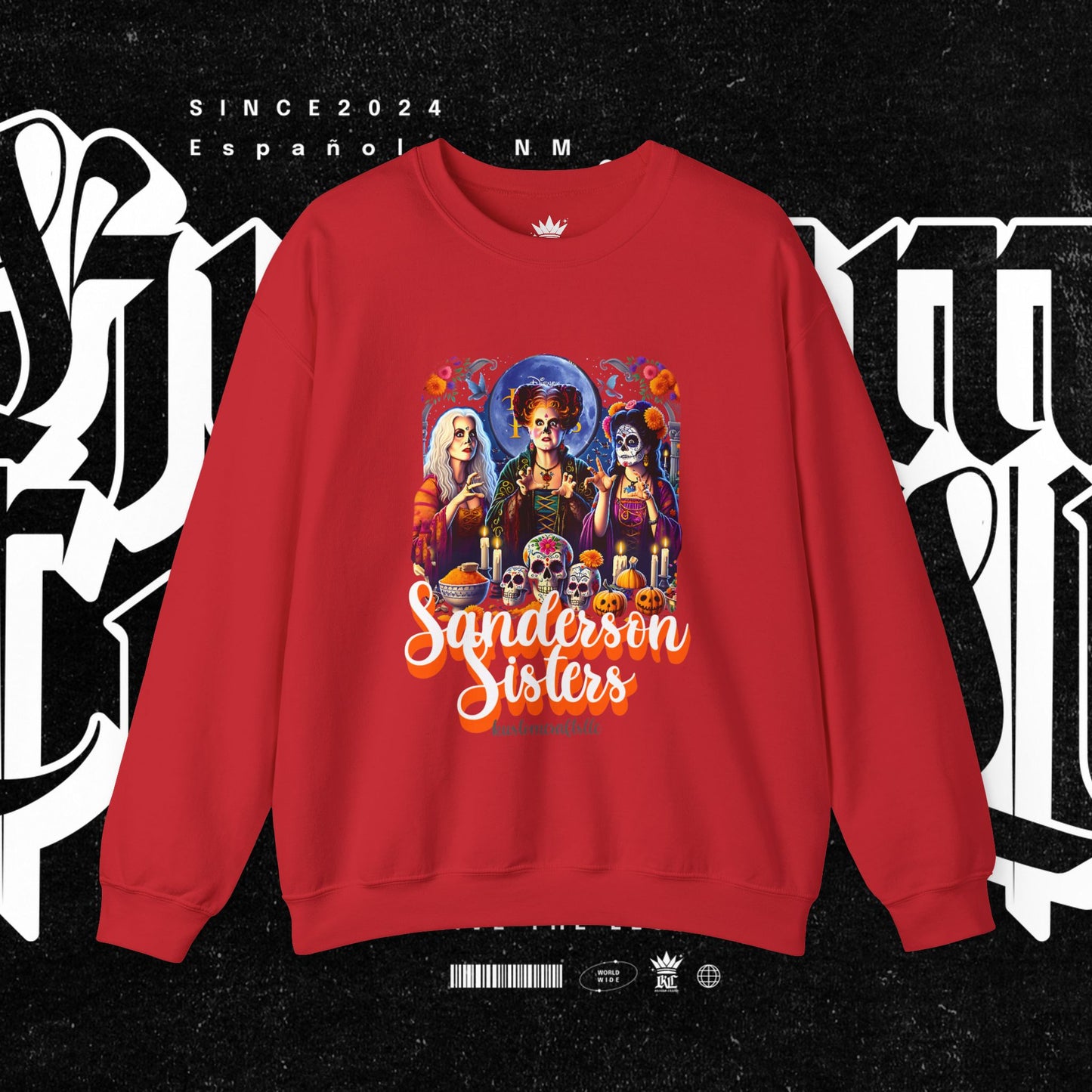 Sanderson Sisters Crewneck Sweatshirt, Halloween Sweatshirt, Casual Fall Fashion, Unisex Sweater, Art Print Sweatshirt