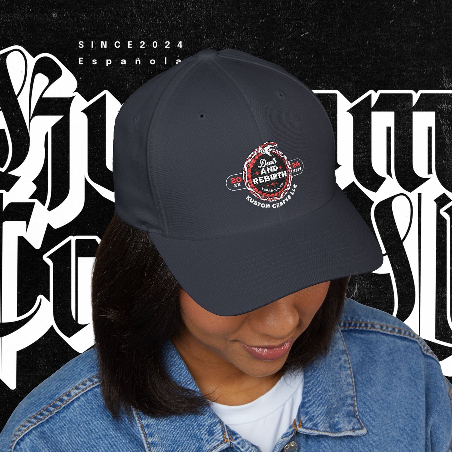 Embroidered Death and Rebirth Cap