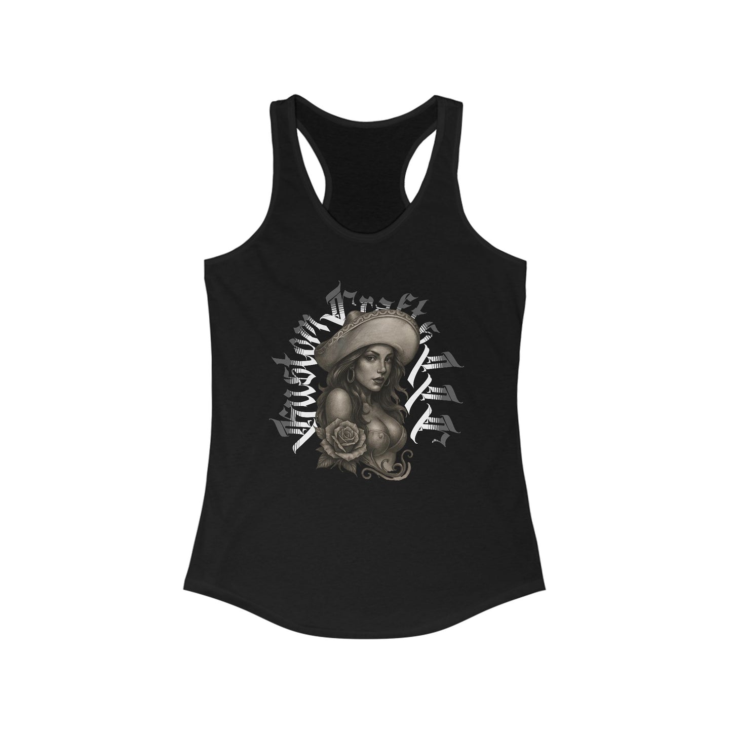 Senora Tank Top, Women's Racerback Tank, Ideal Sleeveless Shirt, Kustom Crafts LLC, Summer Clothing