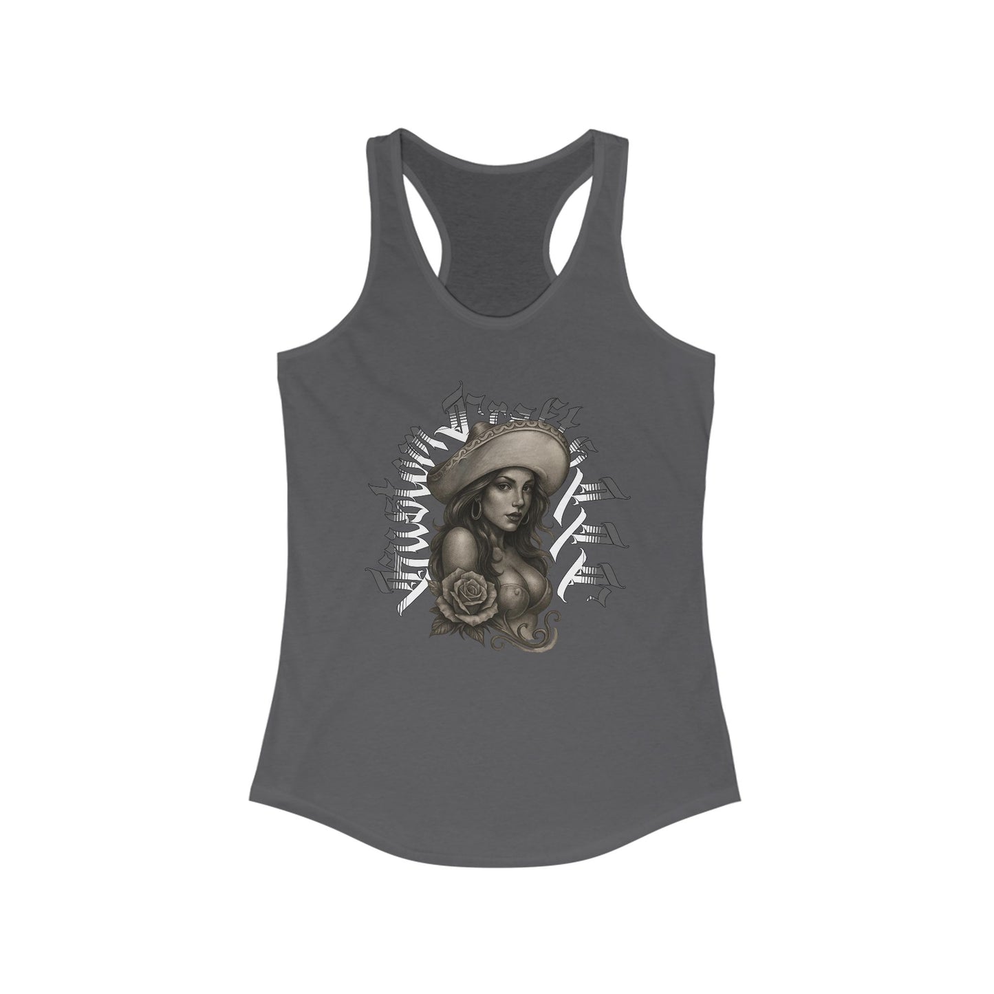 Senora Tank Top, Women's Racerback Tank, Ideal Sleeveless Shirt, Kustom Crafts LLC, Summer Clothing