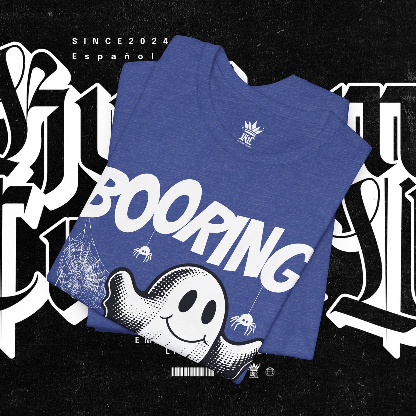 Ghostly Boo-Ring Fun Tee - Spooky Vibes, Perfect for Halloween, Casual Wear, Gift for Ghost Lovers, Graphic Tee, Trendy Outfit
