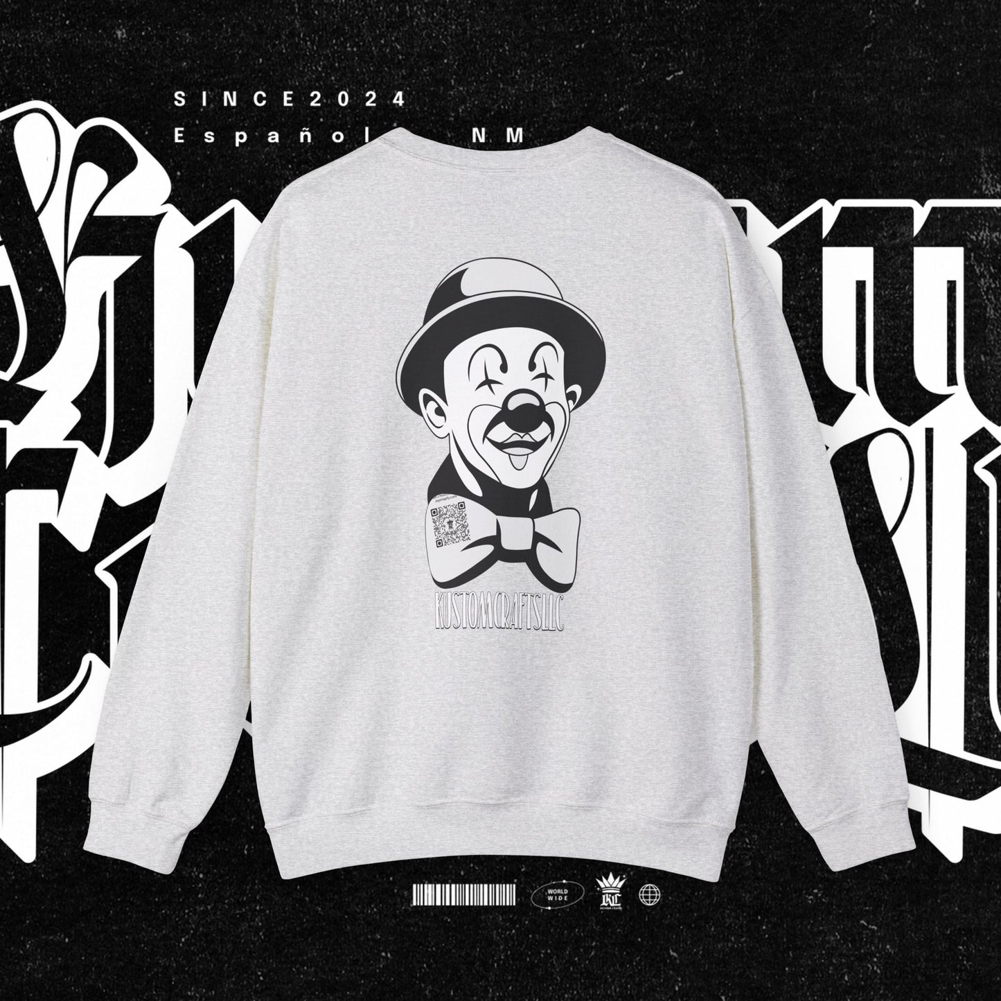 Class Clown Vintage-Style Comedic Crewneck Sweatshirt, Unisex Funny Sweatshirt, Retro Comedy Gift, Everyday Casual Wear, Perfect for Laughter Lovers