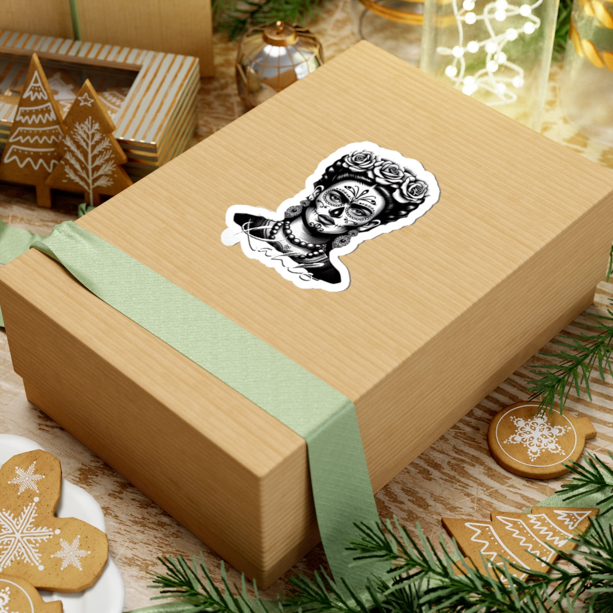 Frida Kahlo Kiss-Cut Stickers, Artistic Decals for Laptops, Journals, Water Bottles, Unique Gifts for Art Lovers, Day of the Dead [...]