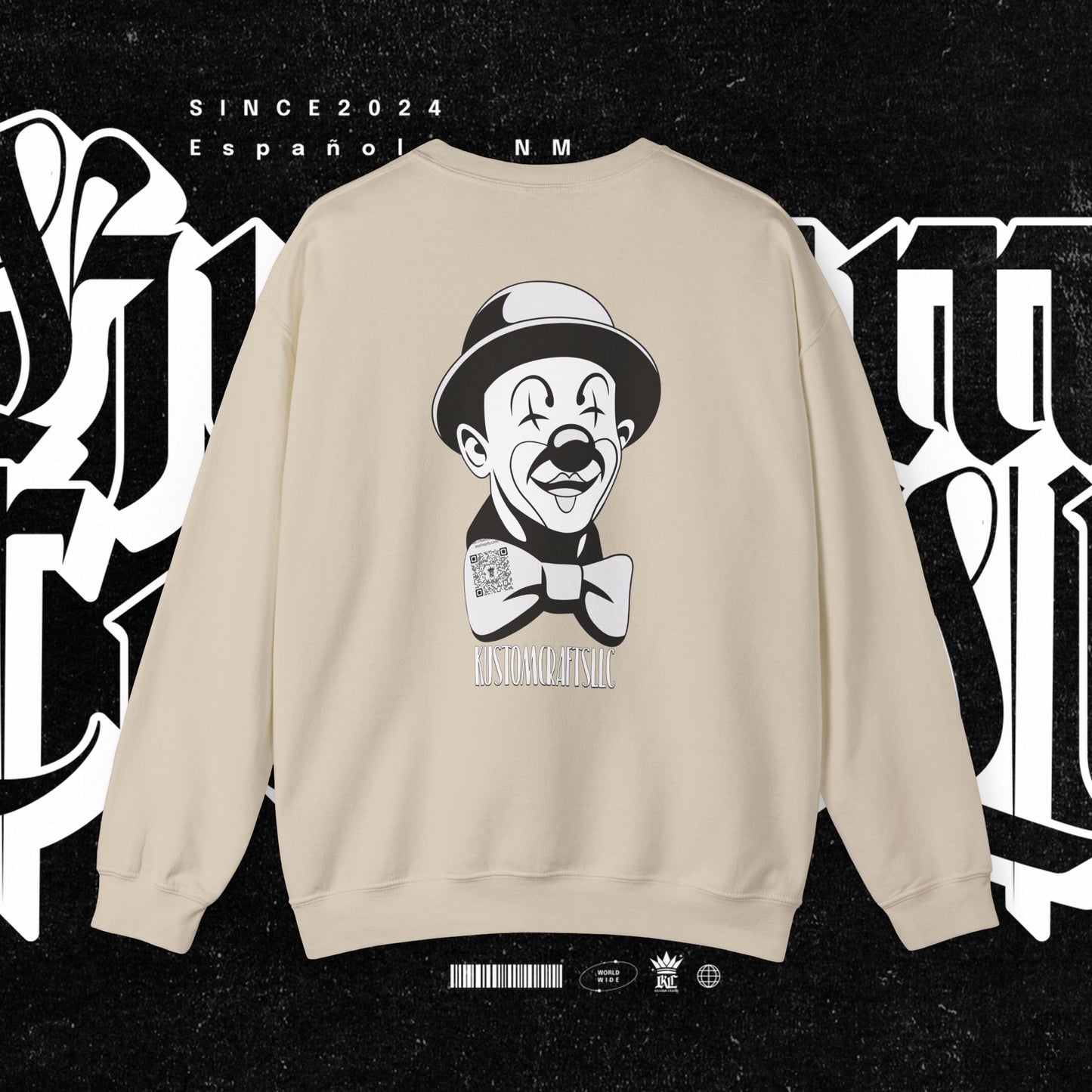 Class Clown Vintage-Style Comedic Crewneck Sweatshirt, Unisex Funny Sweatshirt, Retro Comedy Gift, Everyday Casual Wear, Perfect for Laughter Lovers