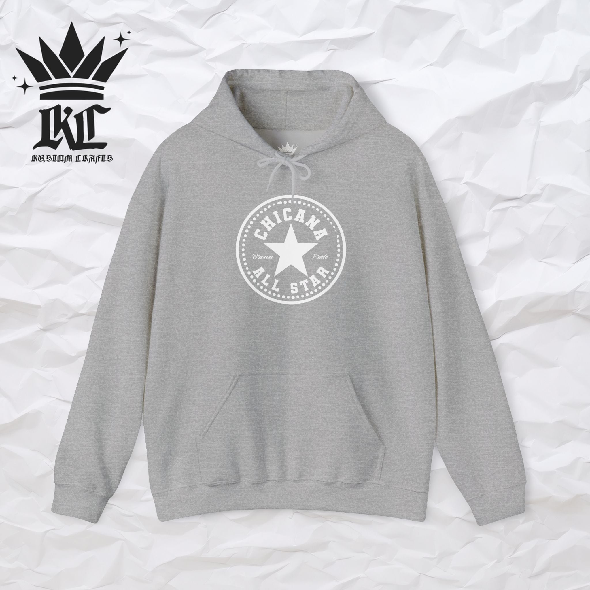 Chicana All Star Hoodie — Vintage Latina Pride Sweatshirt