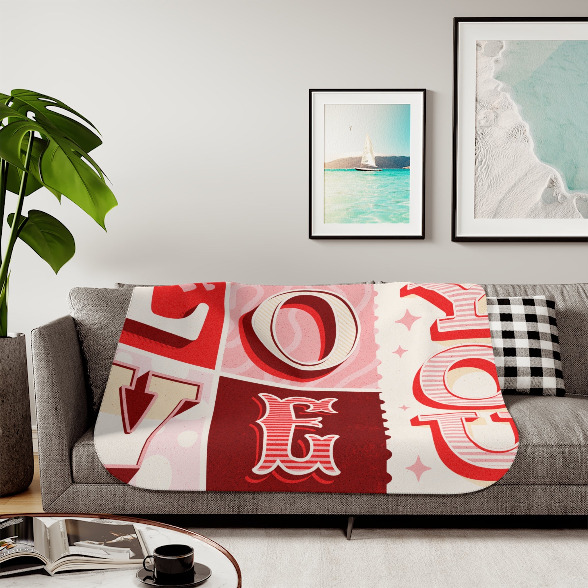 Love You - Sherpa Blanket