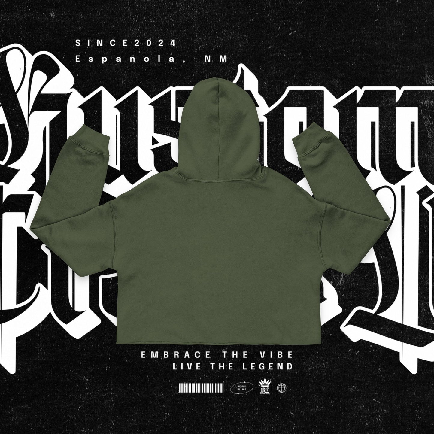Urban Legend Cropped Hoodie | Embrace the Vibe, Women's Fashion, Streetwear, Casual Wear, Gift for Her, Fall Style