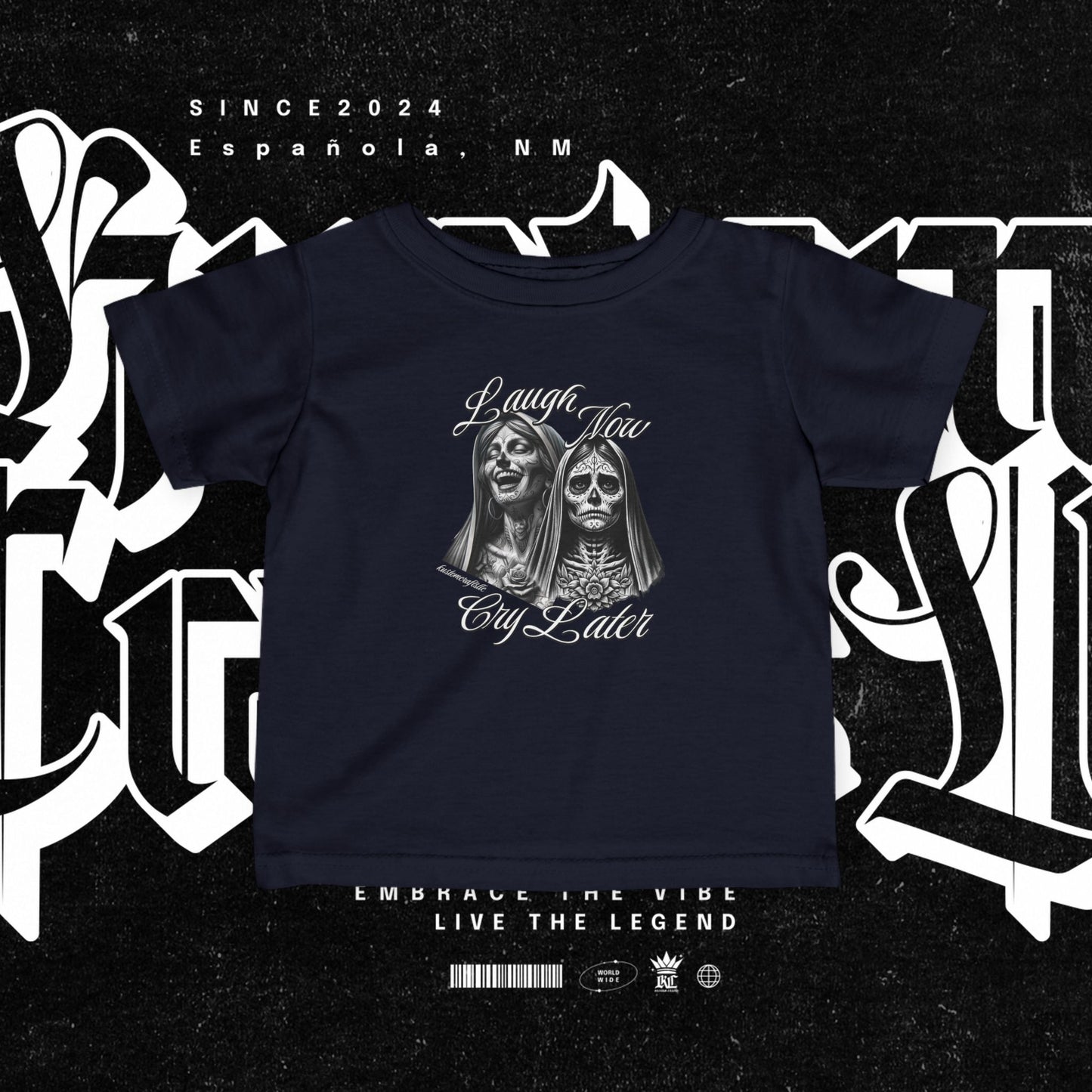 Infant Graphic Tee - Laugh Now Cry Later Design
