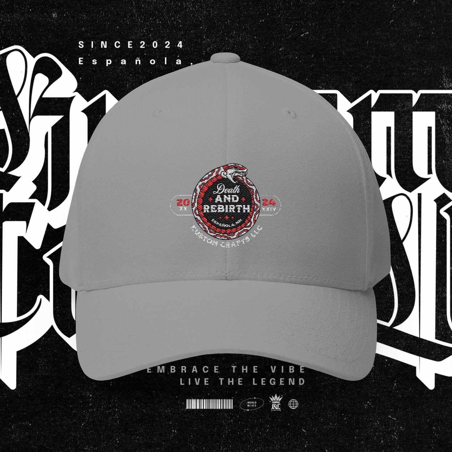Embroidered Death and Rebirth Cap