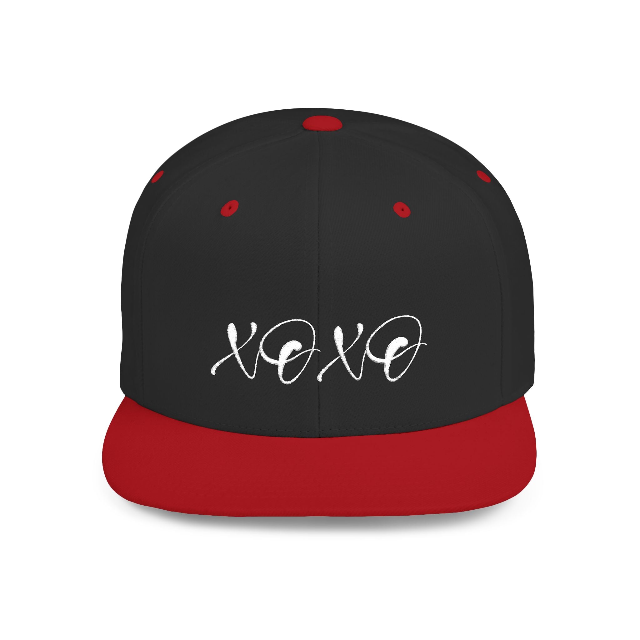 XOXO embroidered Flat Bill Snapback