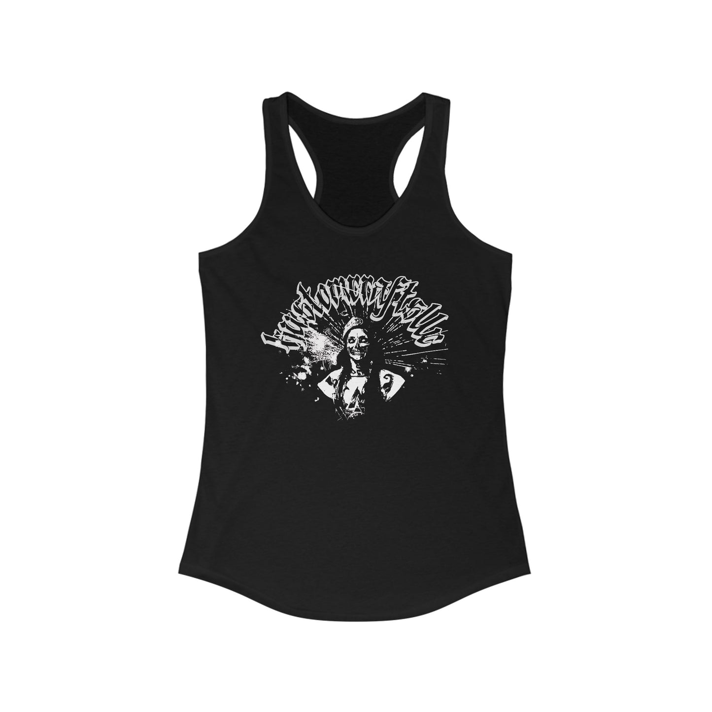 Gothic Street Tank, Women's Ideal Racerback Tank, Kustom Crafts LLC, Tank Top for Women, Streetwear Tank, Gothic Tank, Alternative Tank Top