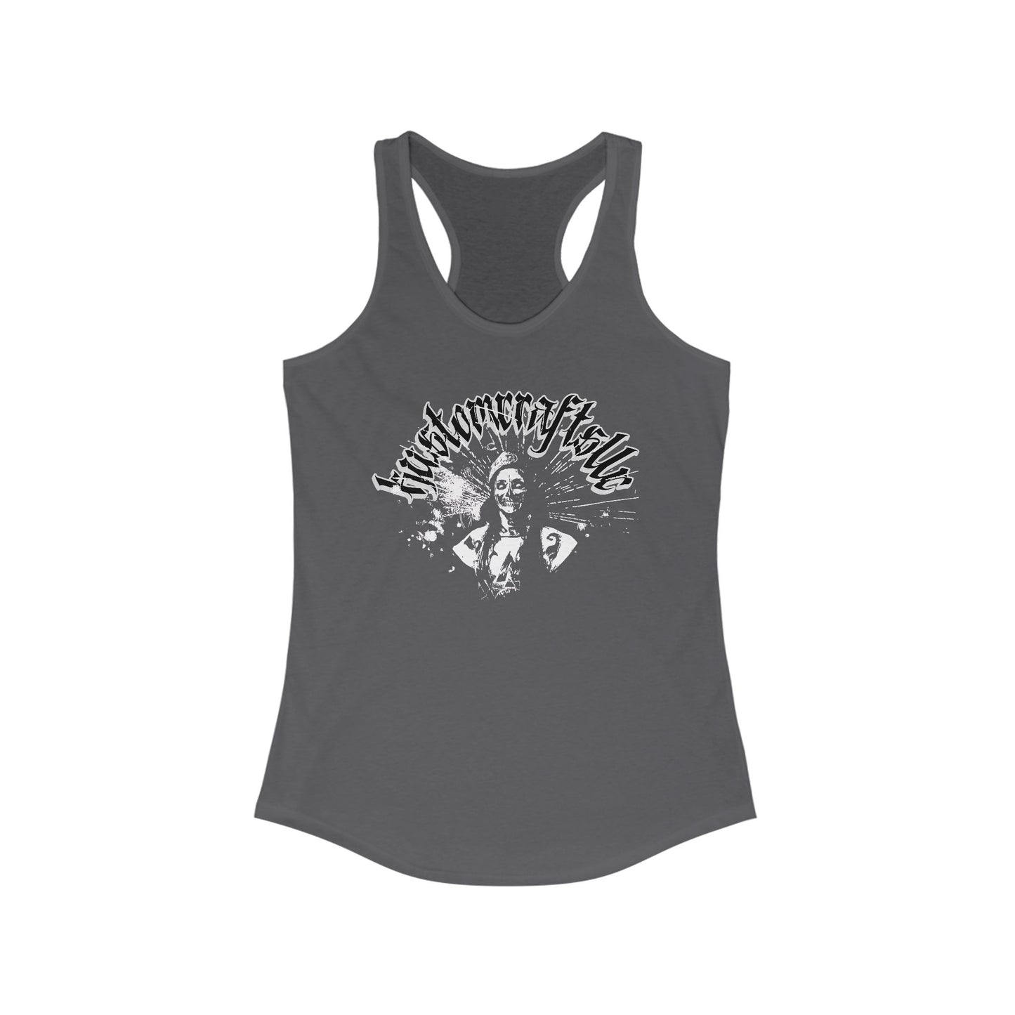 Gothic Street Tank, Women's Ideal Racerback Tank, Kustom Crafts LLC, Tank Top for Women, Streetwear Tank, Gothic Tank, Alternative Tank Top