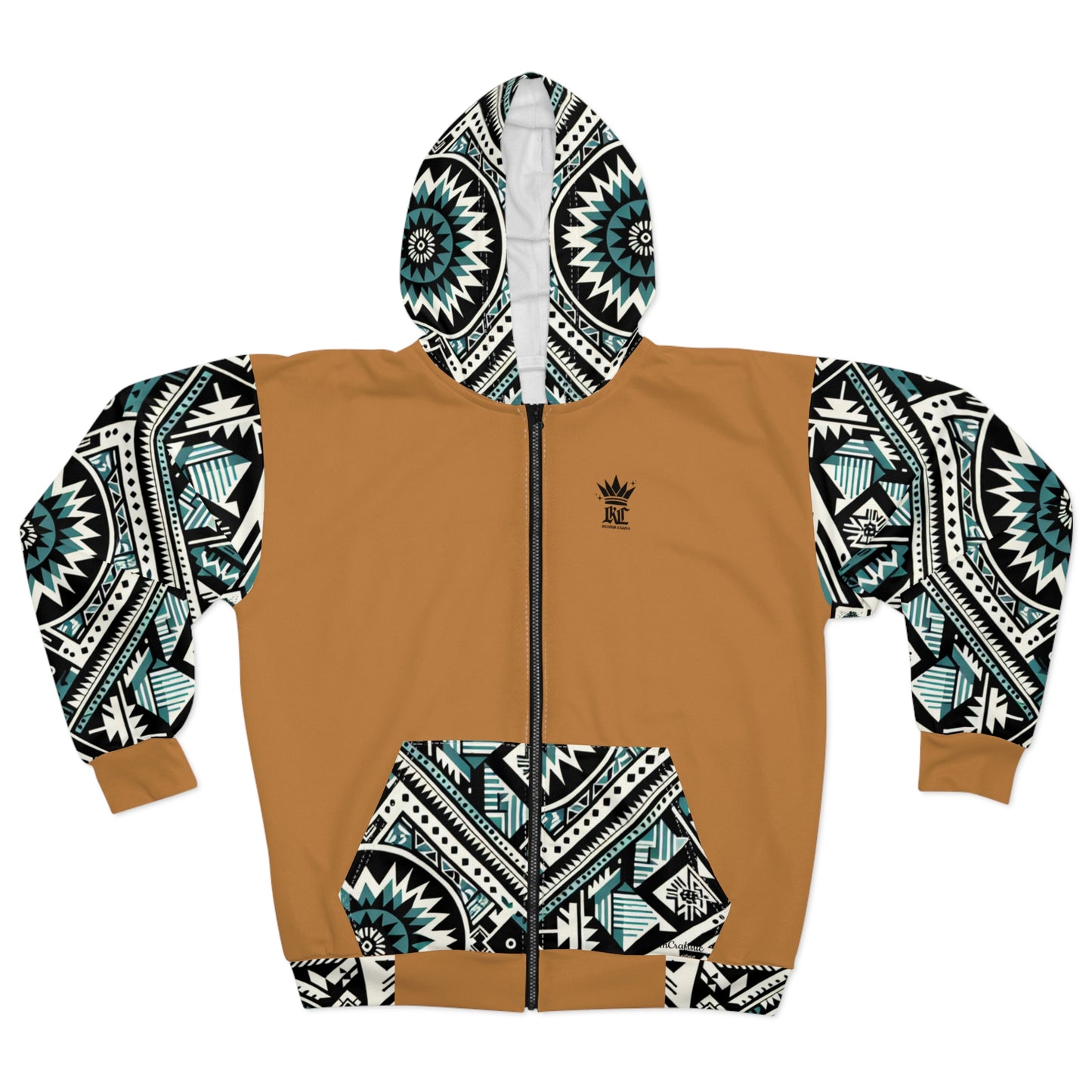 Southwest (Light-Brown) Zip Hoodie