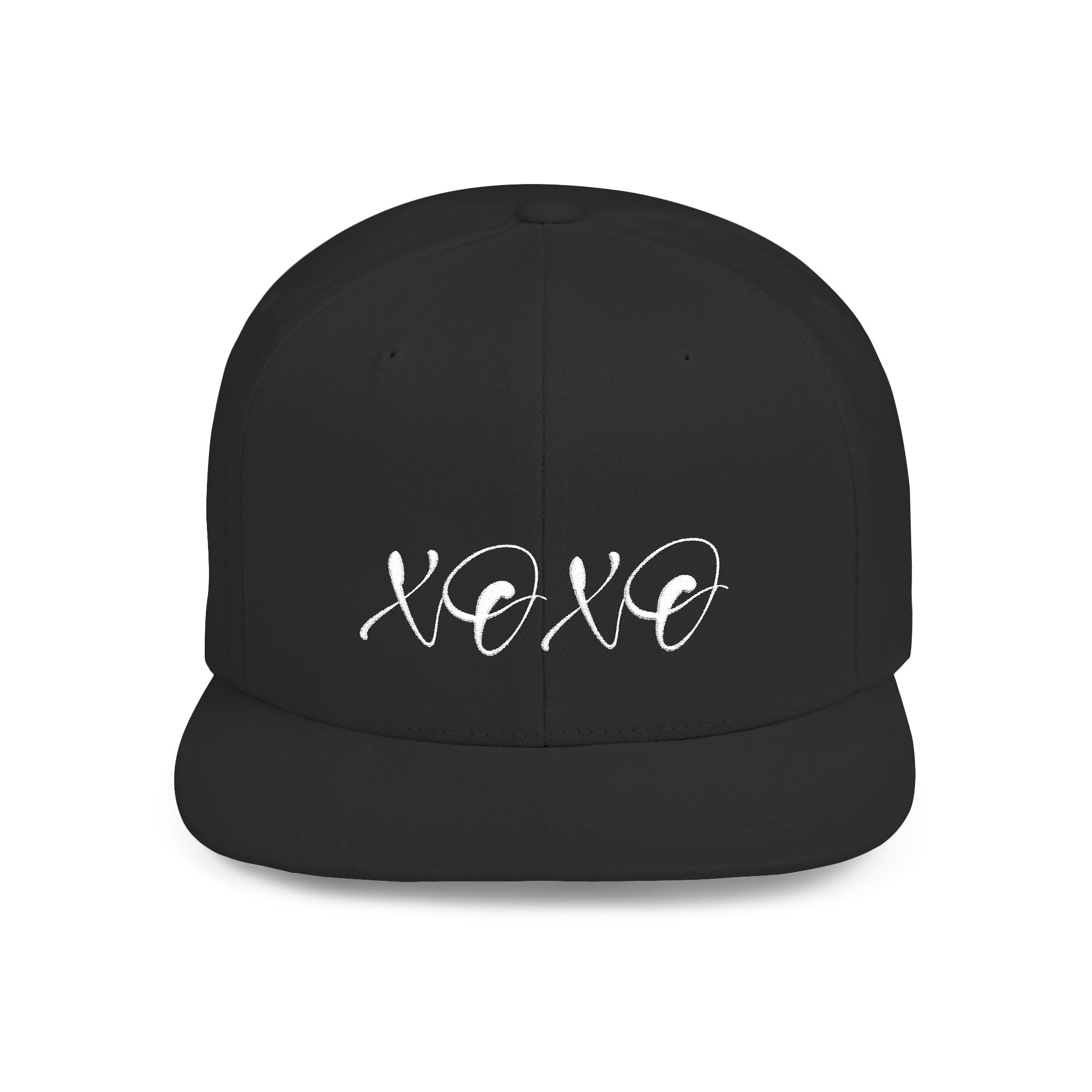 XOXO embroidered Flat Bill Snapback