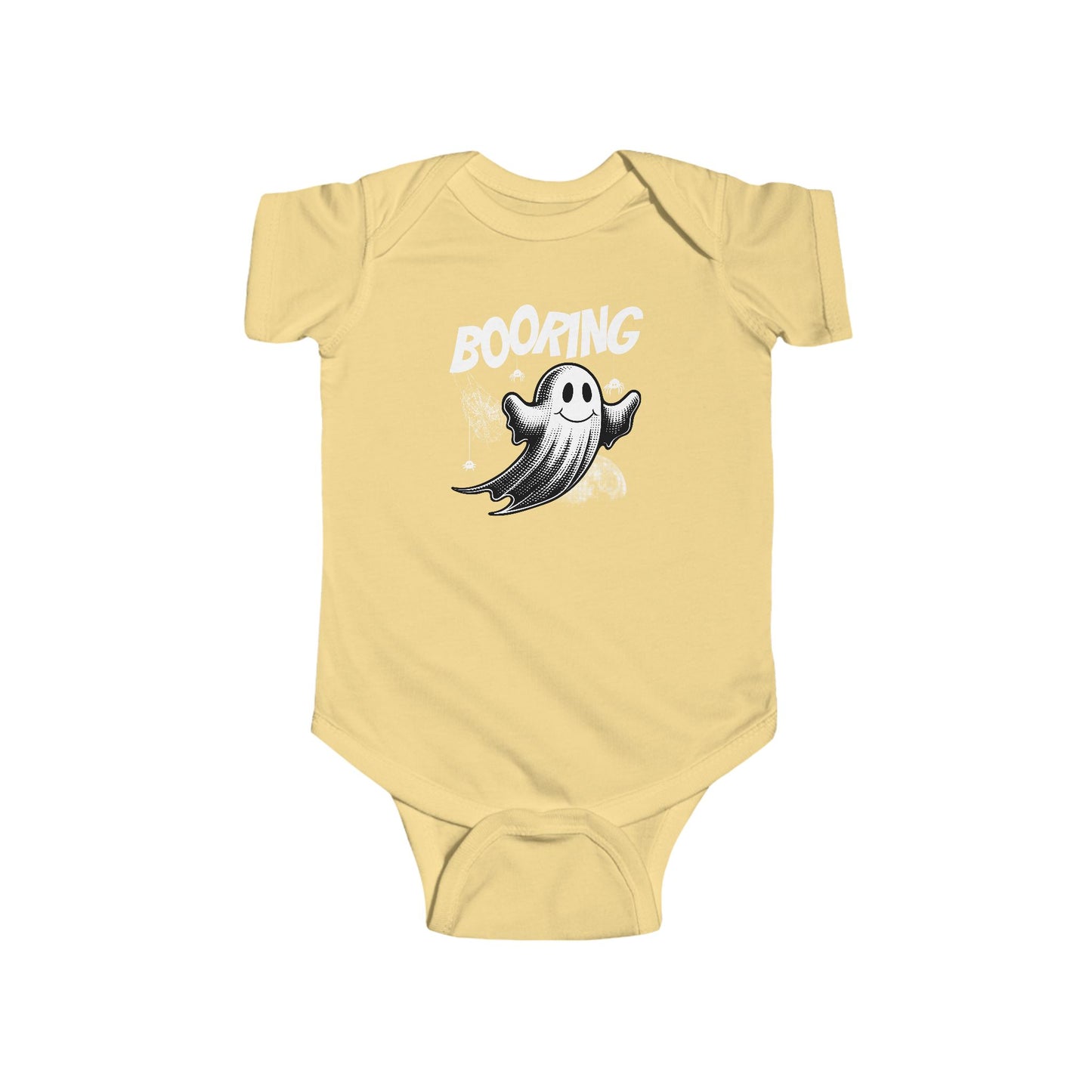 Boo-ring Halloween Baby Bodysuit, Cute Infant Costume, Ghost Graphic Onesie, Baby Shower Gift, Toddler Halloween Outfit