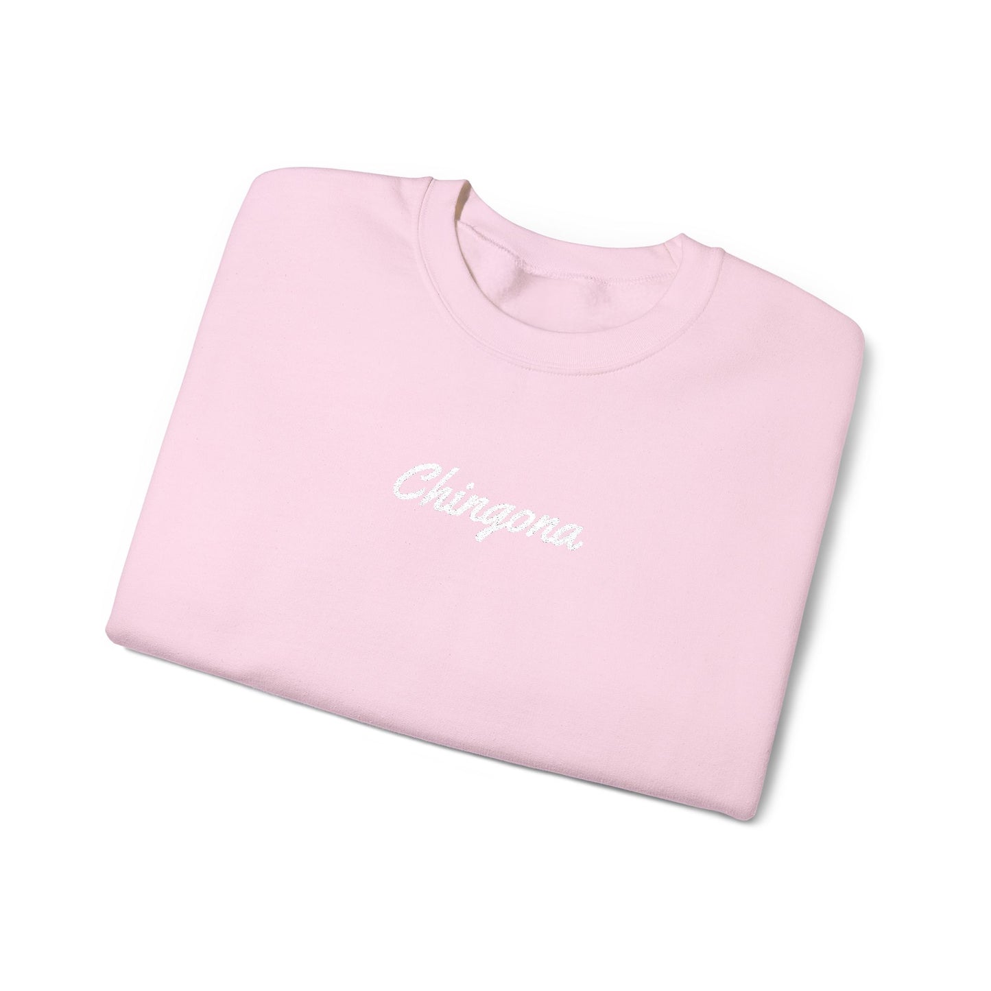 Chingona Embroidery  Heavy Blend Crewneck Sweatshirt