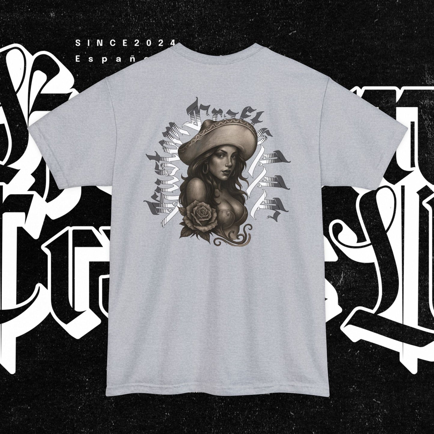 TALL-T Senora Street Art Unisex TALL T-Shirt, Graphic Tee for Urban Style, Casual Wear, Gift for Art Lovers, Birthday, Streetwear