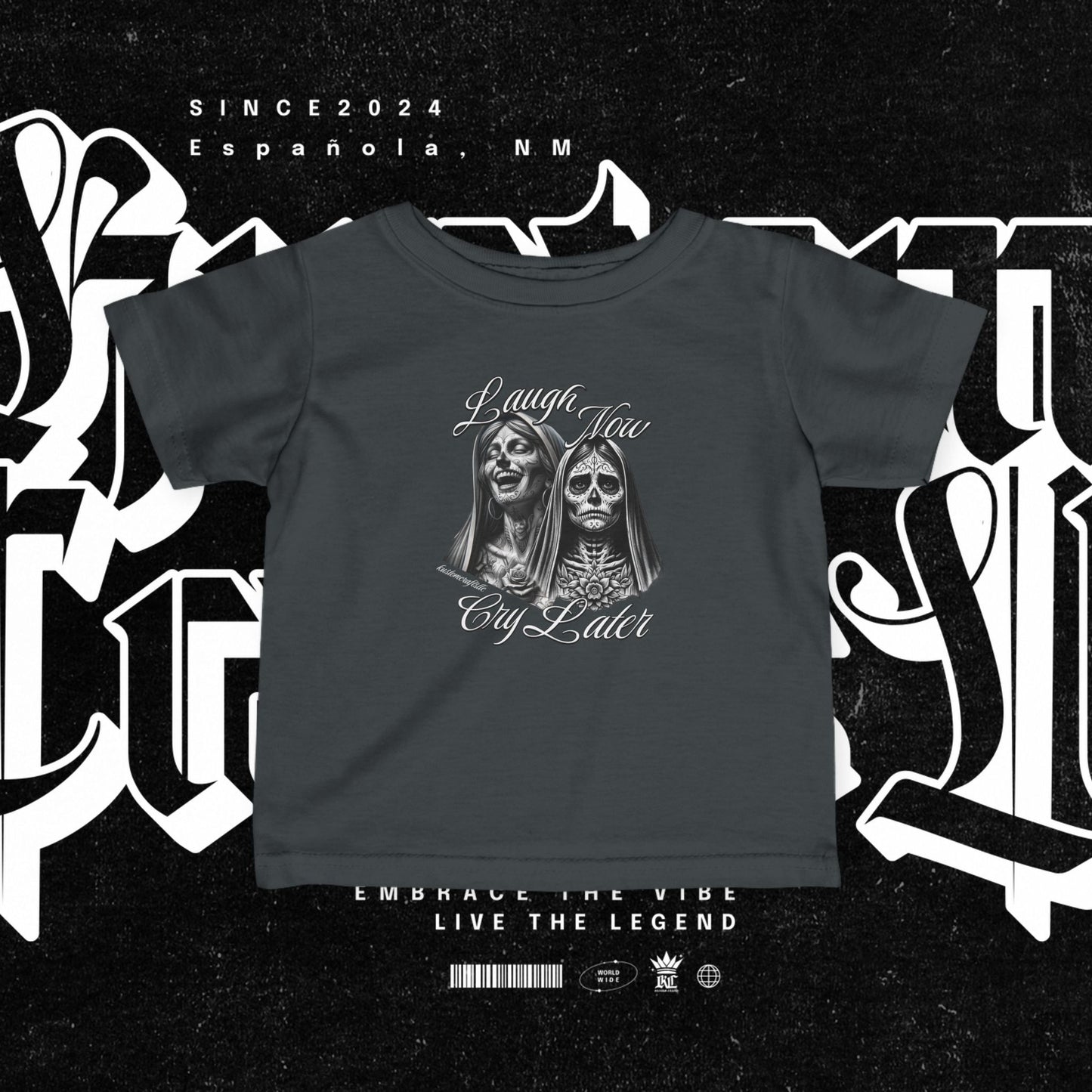 Infant Graphic Tee - Laugh Now Cry Later Design
