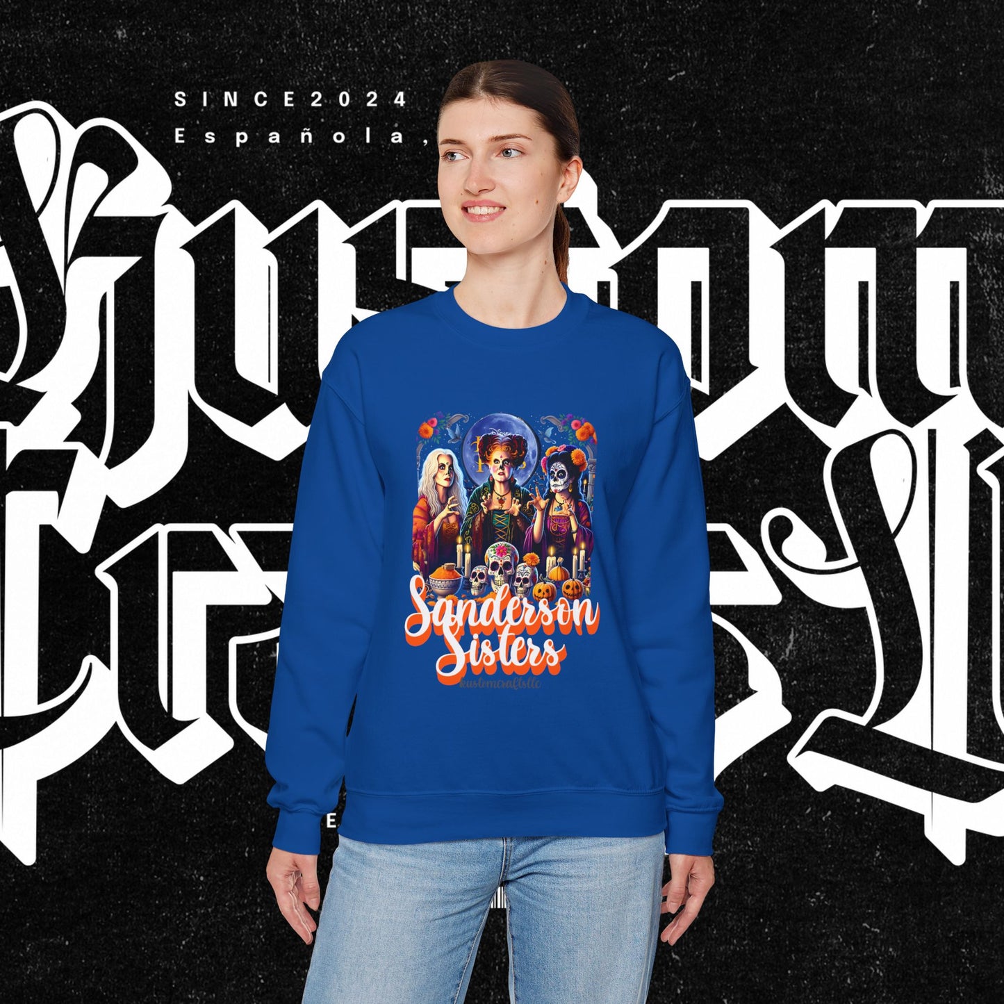 Sanderson Sisters Crewneck Sweatshirt, Halloween Sweatshirt, Casual Fall Fashion, Unisex Sweater, Art Print Sweatshirt
