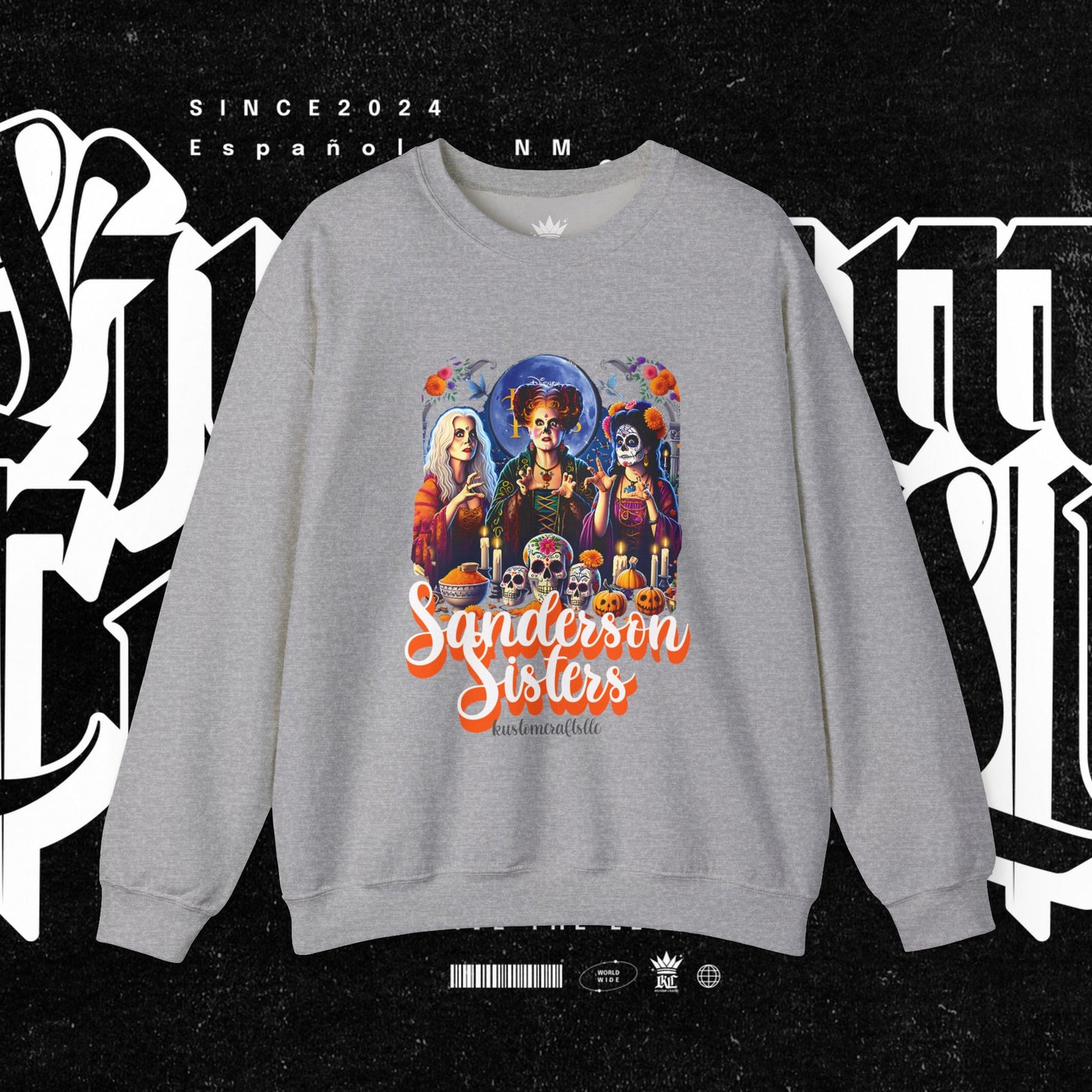 Sanderson Sisters Crewneck Sweatshirt, Halloween Sweatshirt, Casual Fall Fashion, Unisex Sweater, Art Print Sweatshirt
