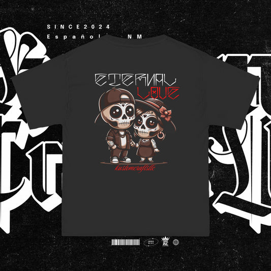 Eternal Love T-Shirt | Day of the Dead Tee, Apparel, Gift for Lovers, Couple's Clothing, Unique Graphic Tee
