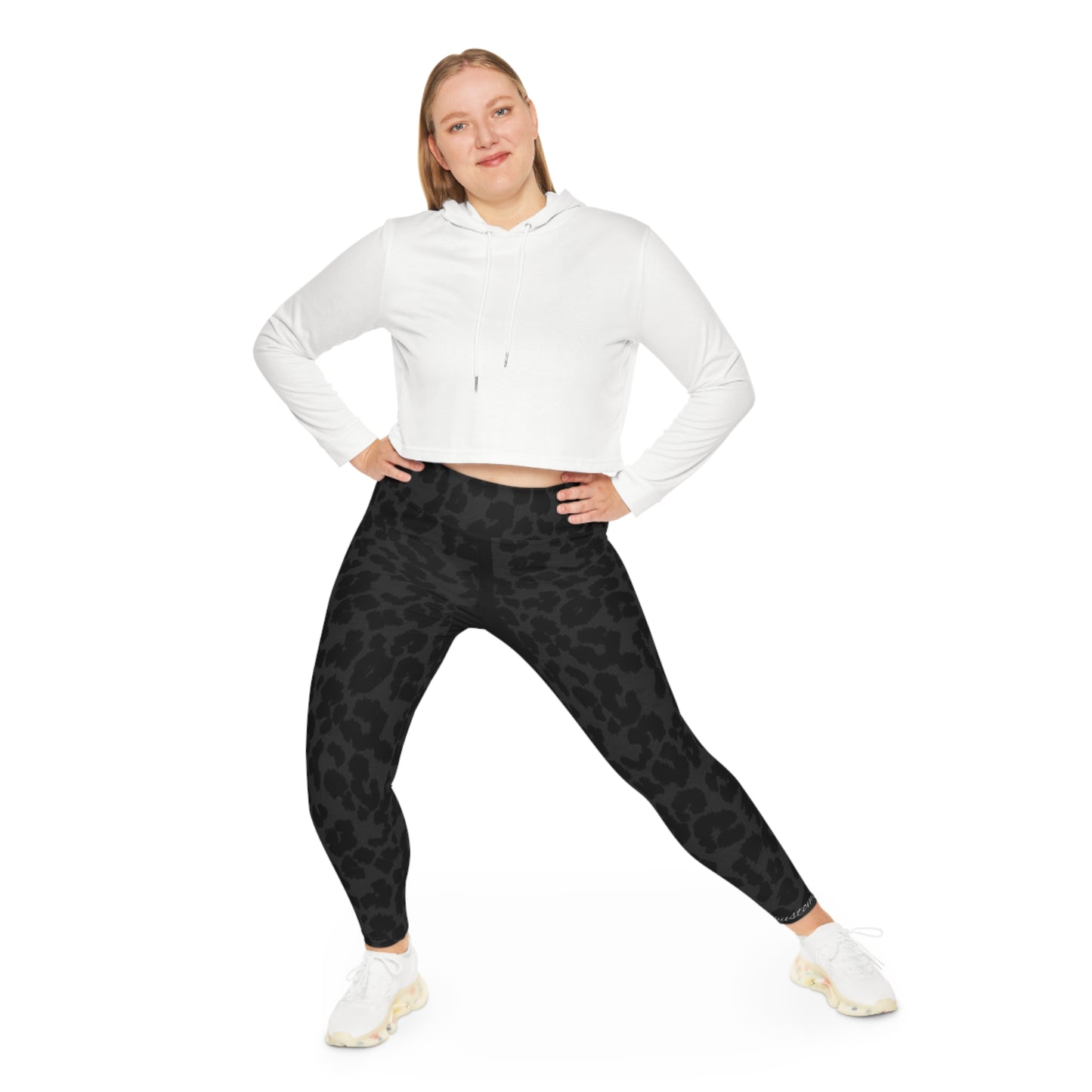 Bold Plus Size Leopard Print Leggings, Comfortable Activewear, Fashionable Workout Gear, Plus Size Fashion, Daily Wear Leggings