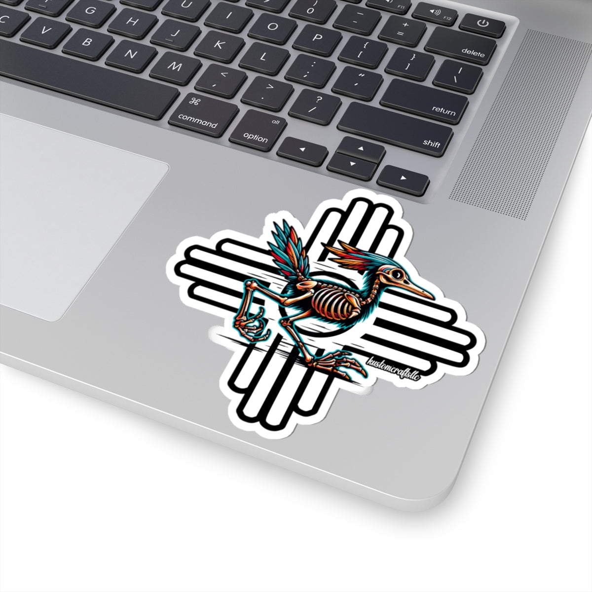 NM Road Runner Zia Symbol Southwest Vinyl Stickers, New Mexico Wildlife Decals, Car Laptop Water Bottle Sticker, Kustom Crafts LLC