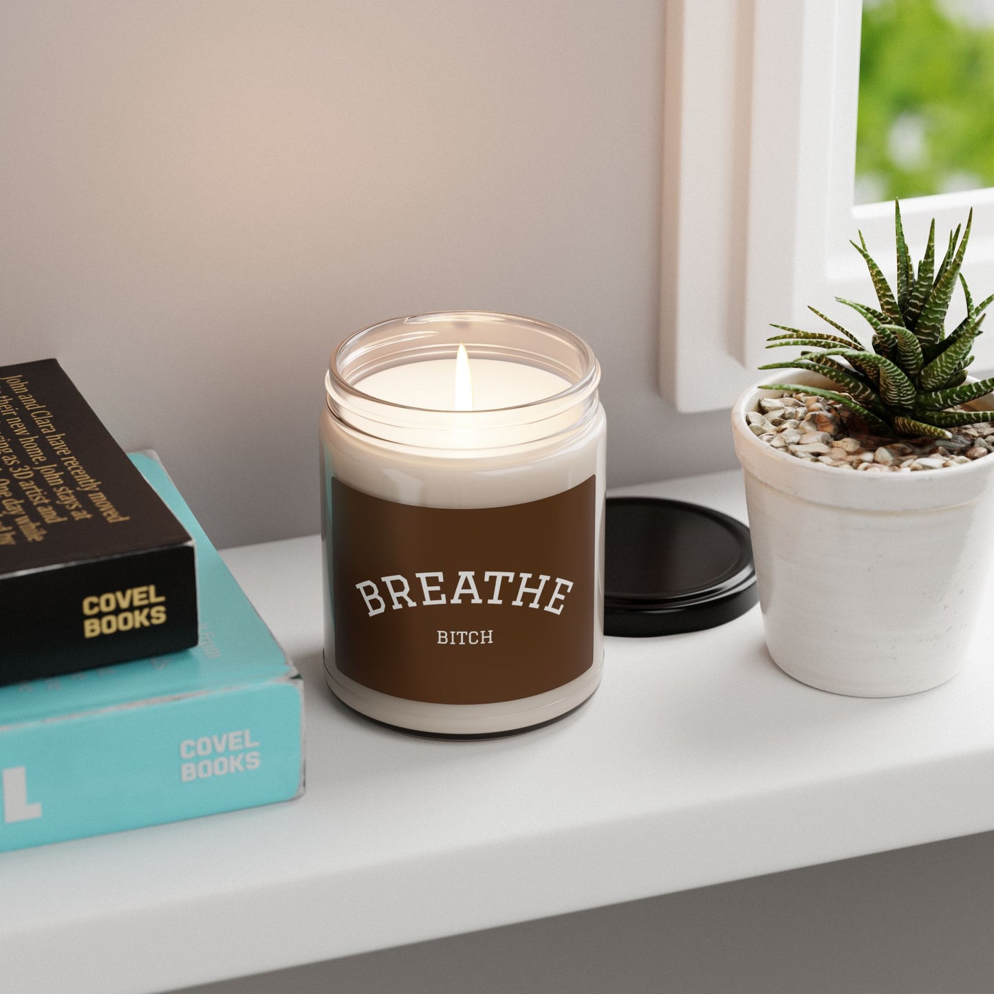 Breathe Bitch Scented Candle | Relaxation Gift, Self-Care Candle, Home Decor, Funny Candle, Unique Gift for Her