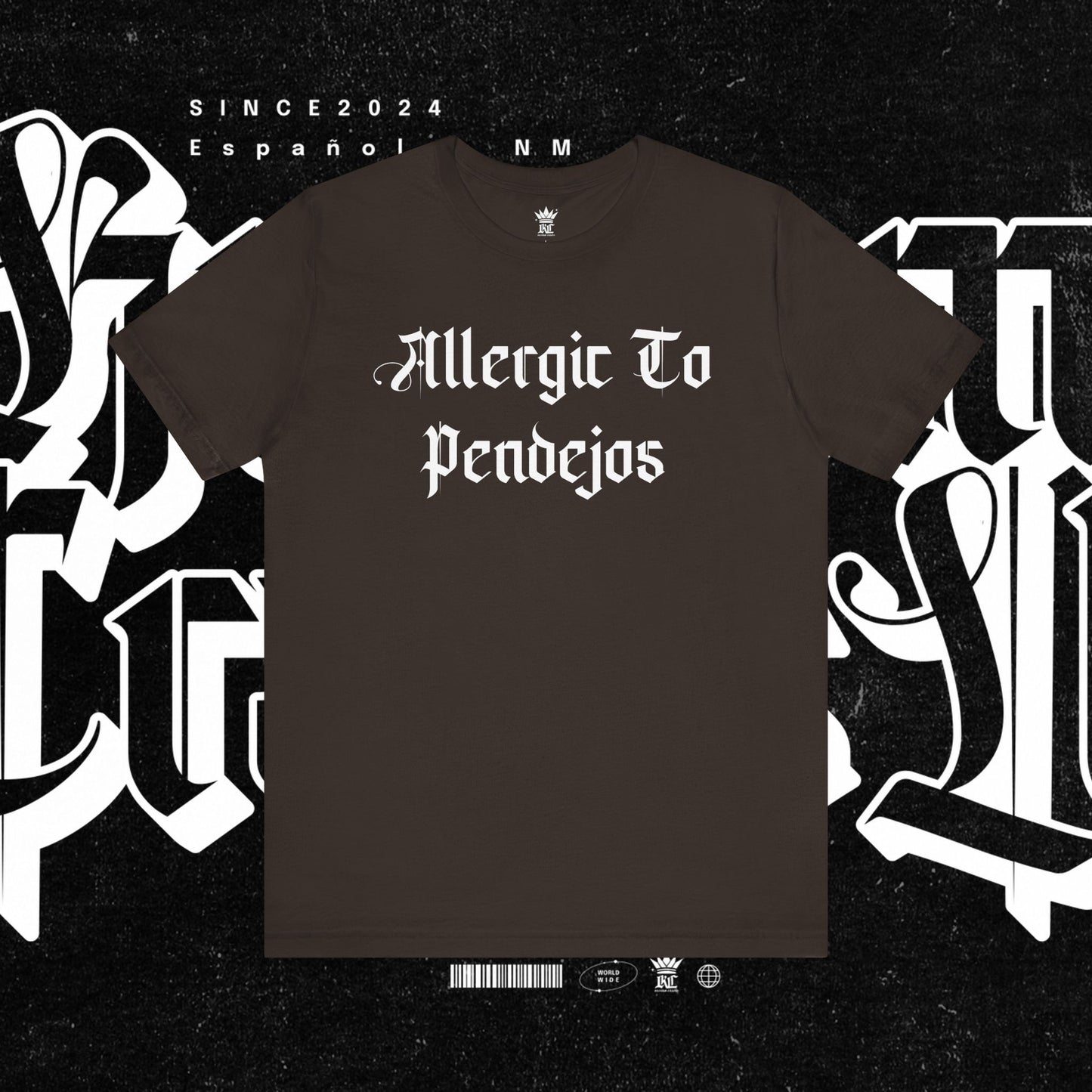 Allergic to Pendejos Unisex Jersey Tee | Casual Humor Shirt | Gift for Friends, Birthday, Humor Apparel, Everyday Wear