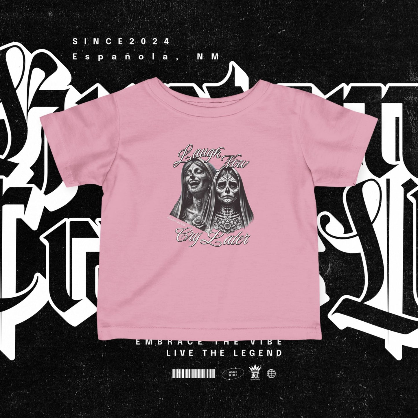Infant Graphic Tee - Laugh Now Cry Later Design