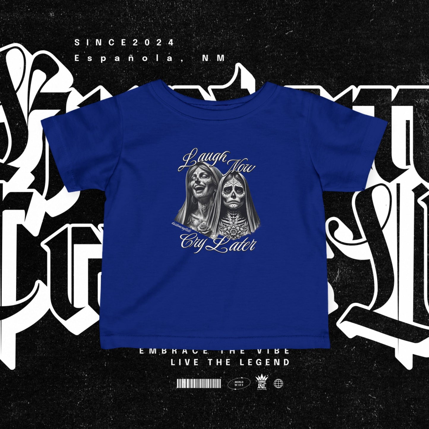 Infant Graphic Tee - Laugh Now Cry Later Design