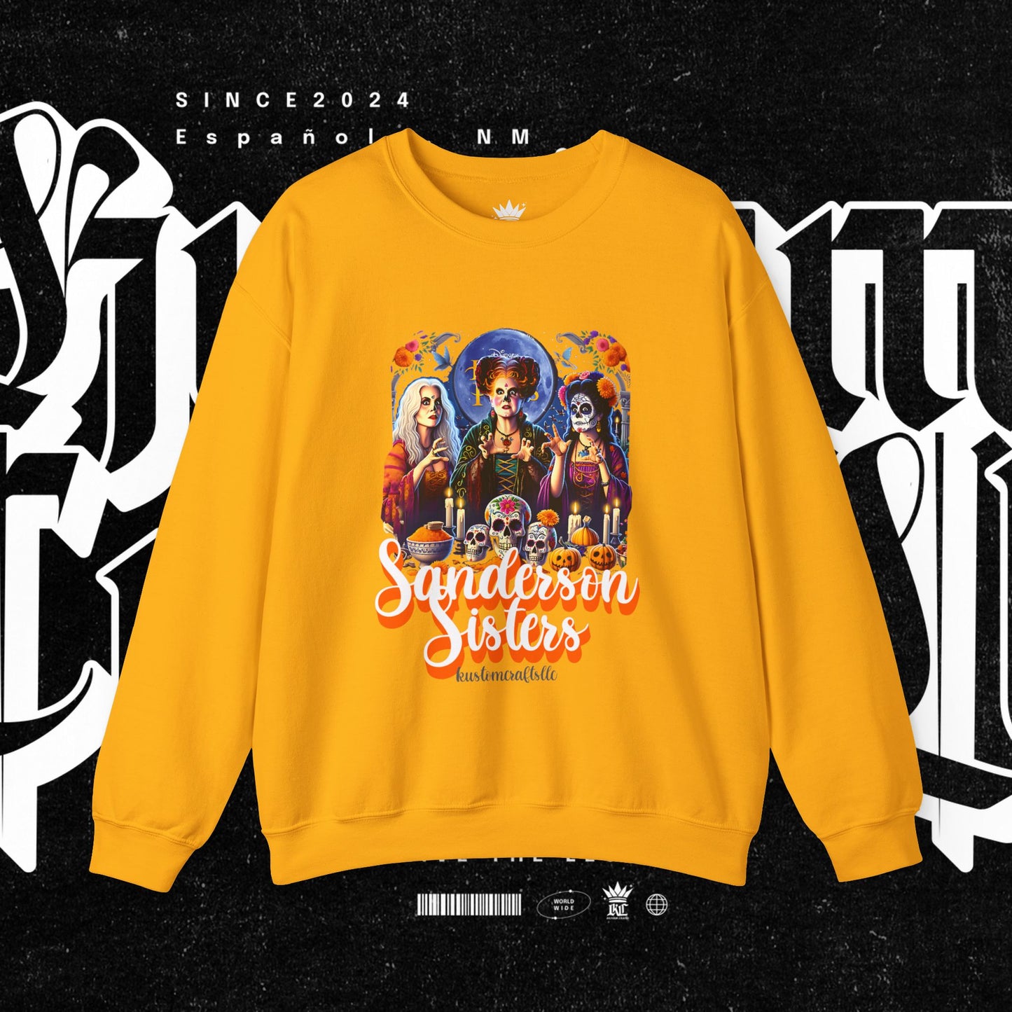 Sanderson Sisters Crewneck Sweatshirt, Halloween Sweatshirt, Casual Fall Fashion, Unisex Sweater, Art Print Sweatshirt