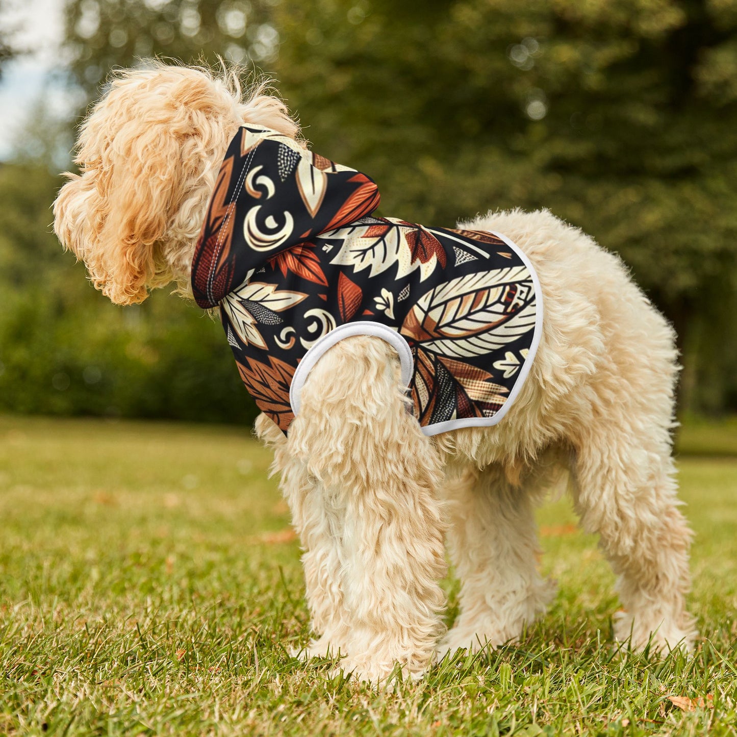 Autumn Leaves Pet Hoodie | Cozy Sweater, Cute Dog Fashion, Fall Pet Apparel, Seasonal Pet Wear, Gifts for Dog Lovers